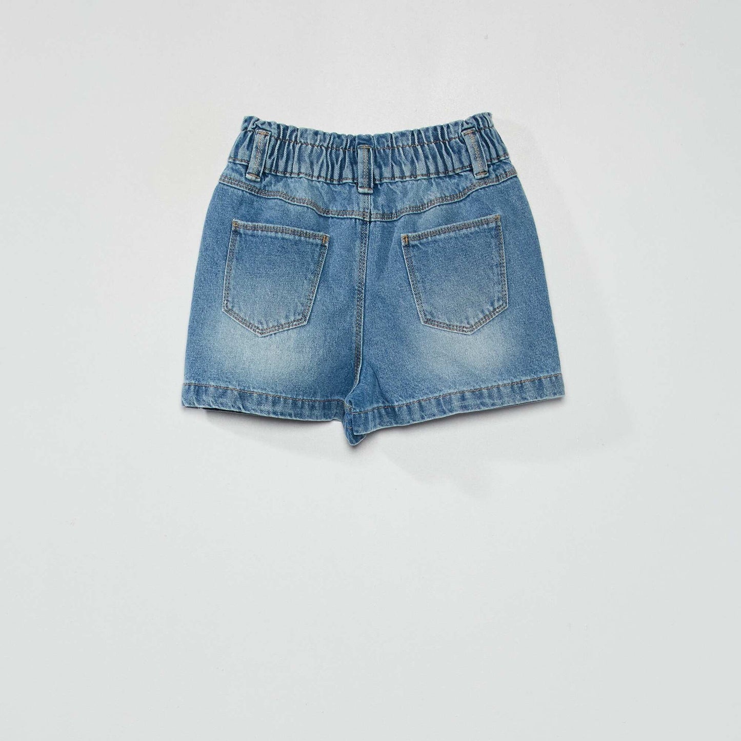 Short en jean paperbag Bleu