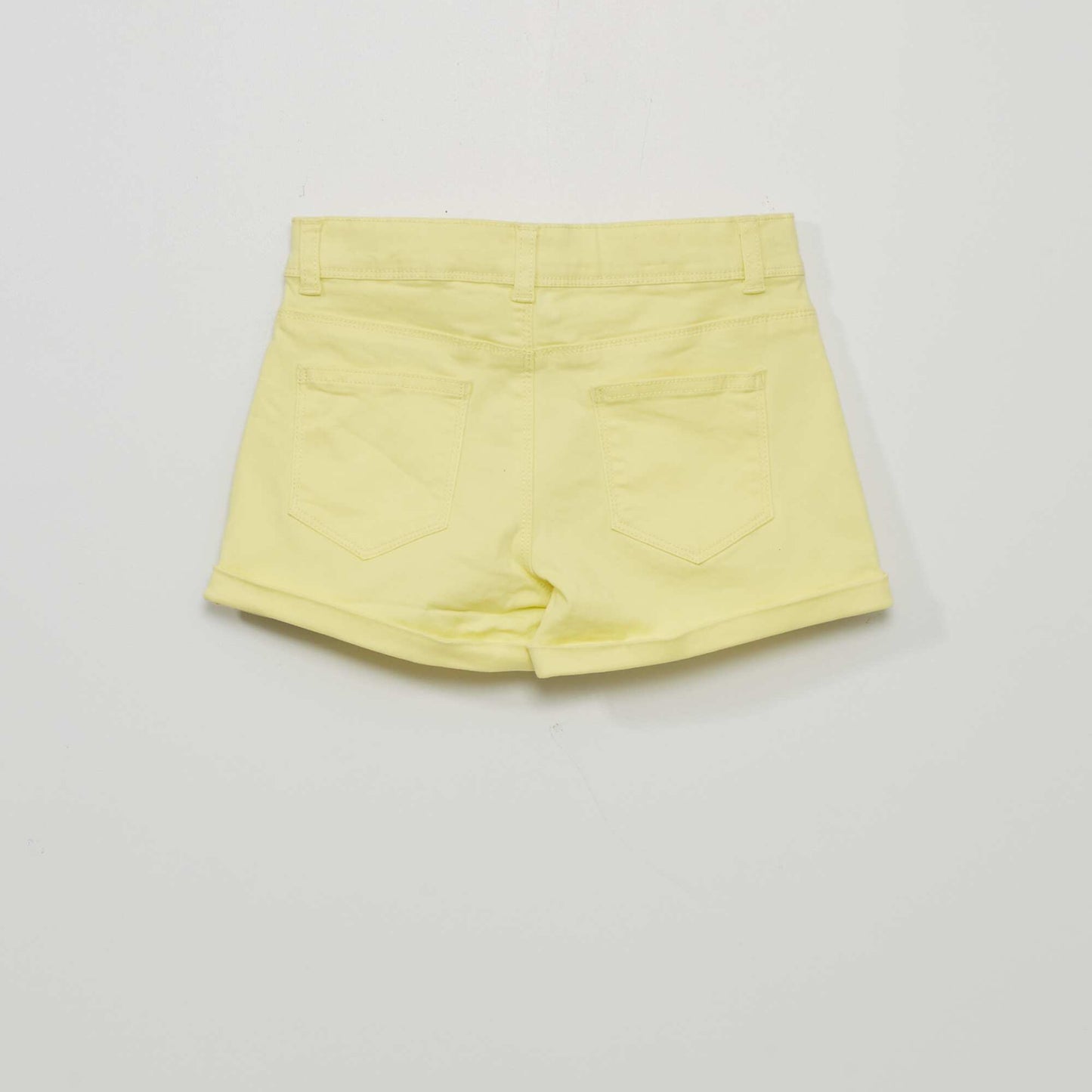 Short en twill Jaune