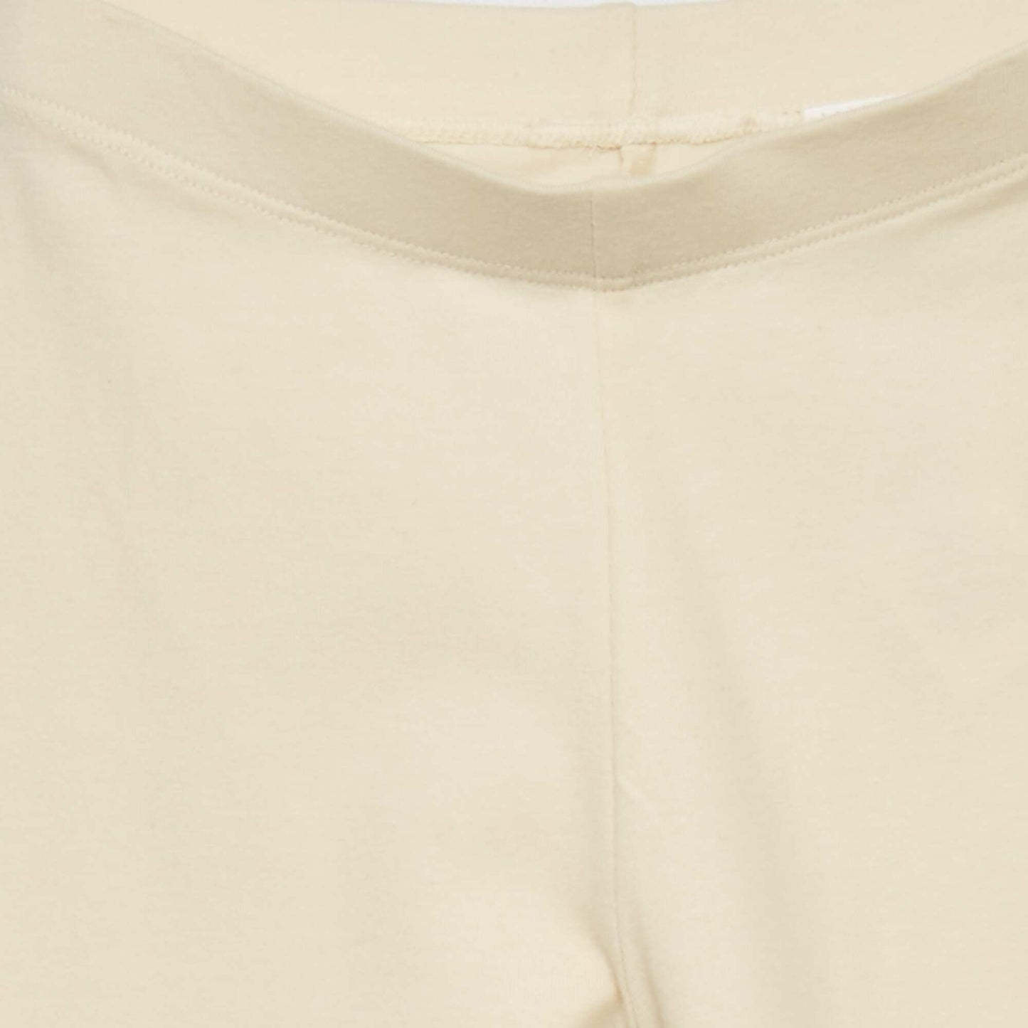 Legging court en jersey uni Blanc