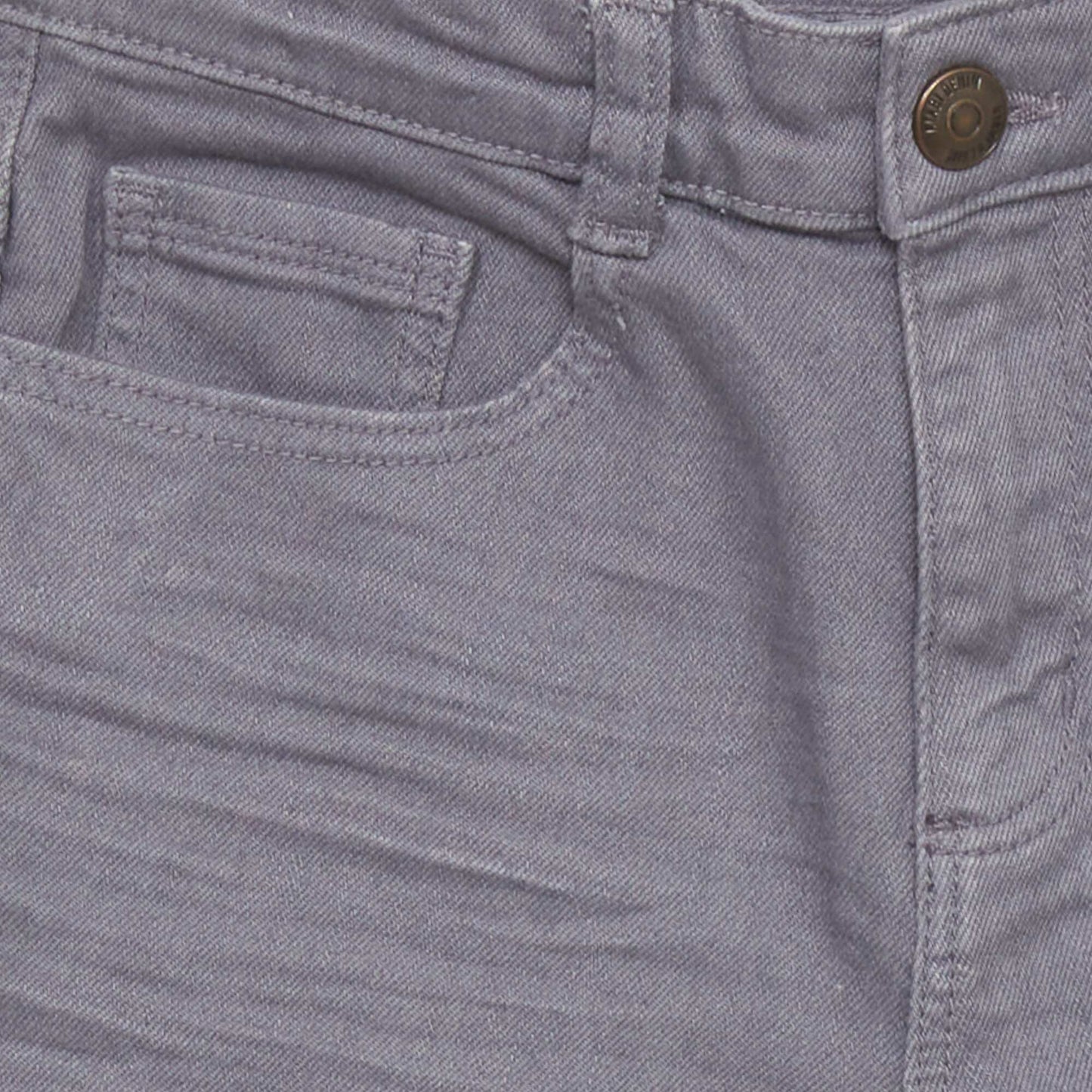 Bermuda slim en twill Gris