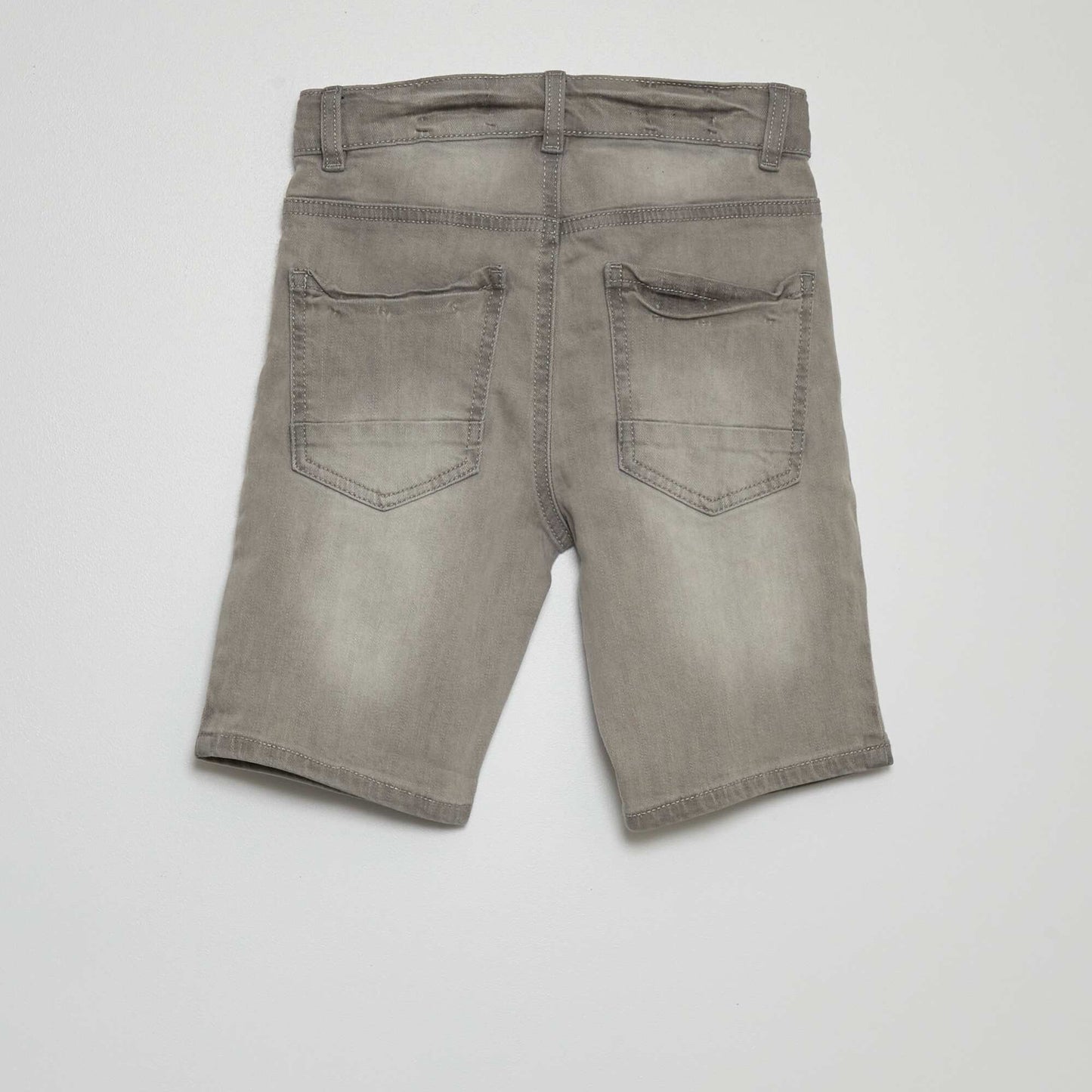 Bermuda en jean Gris