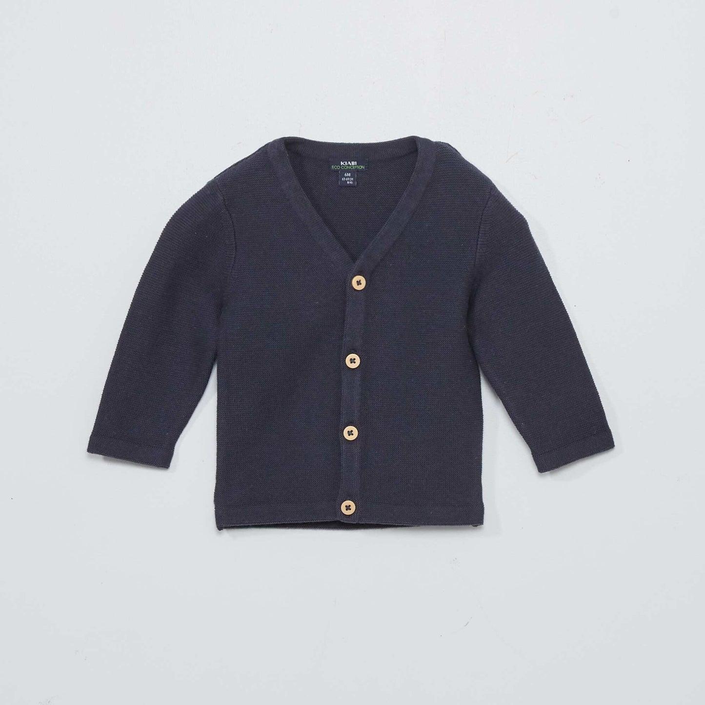 Gilet en maille fine jauge BLEU