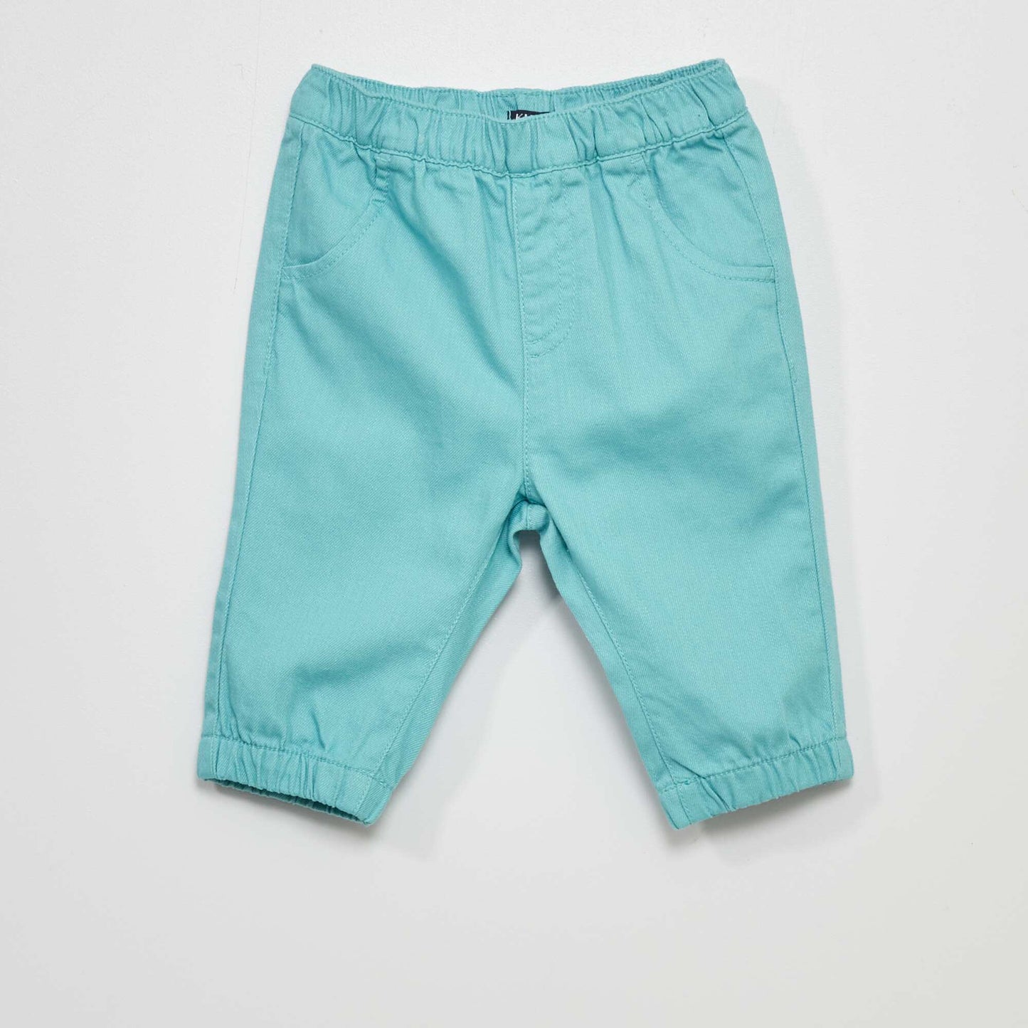 Pantalon style jogging en denim Bleu