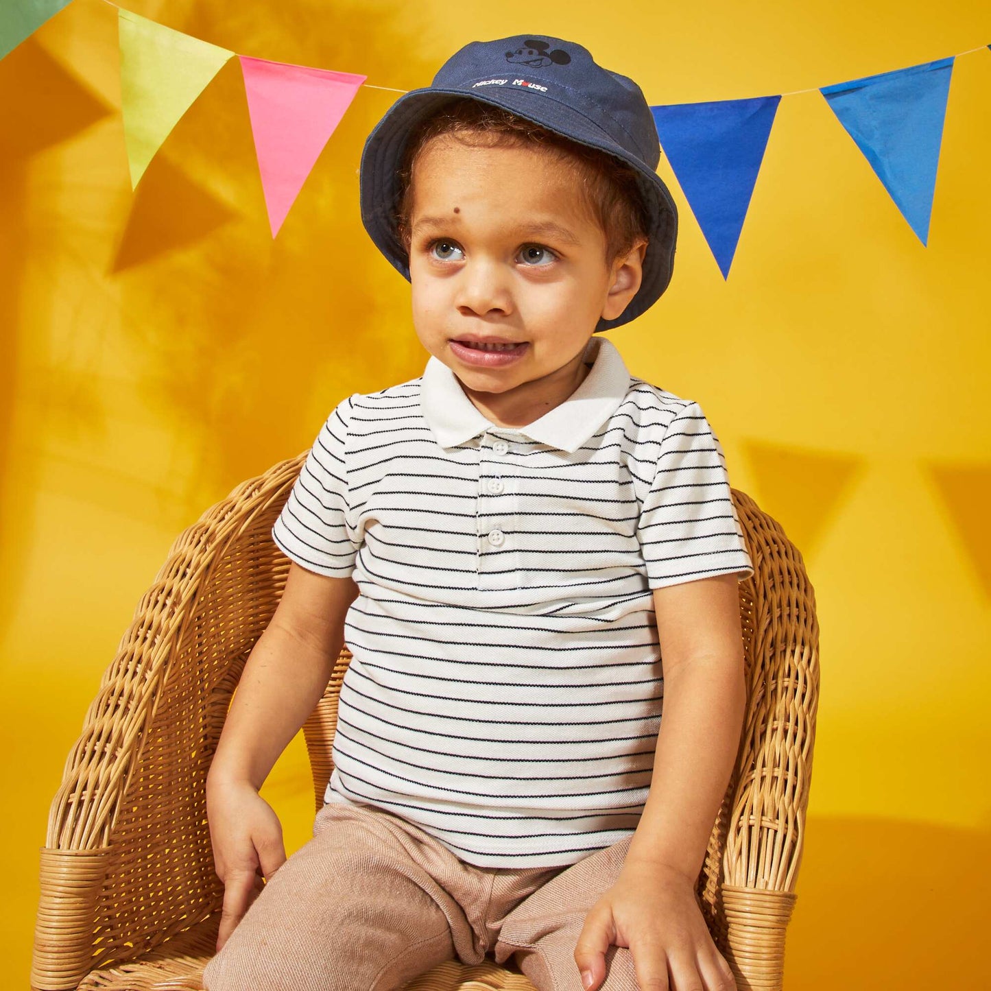 Polo en piqu de coton Blanc