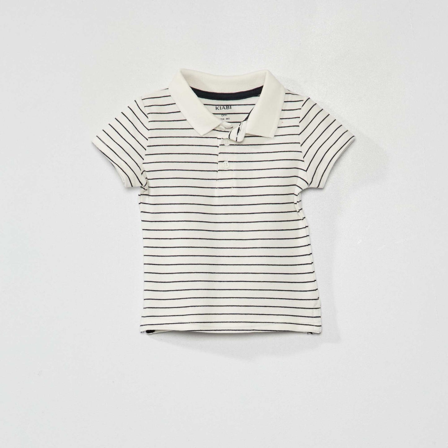 Polo en piqu de coton Blanc