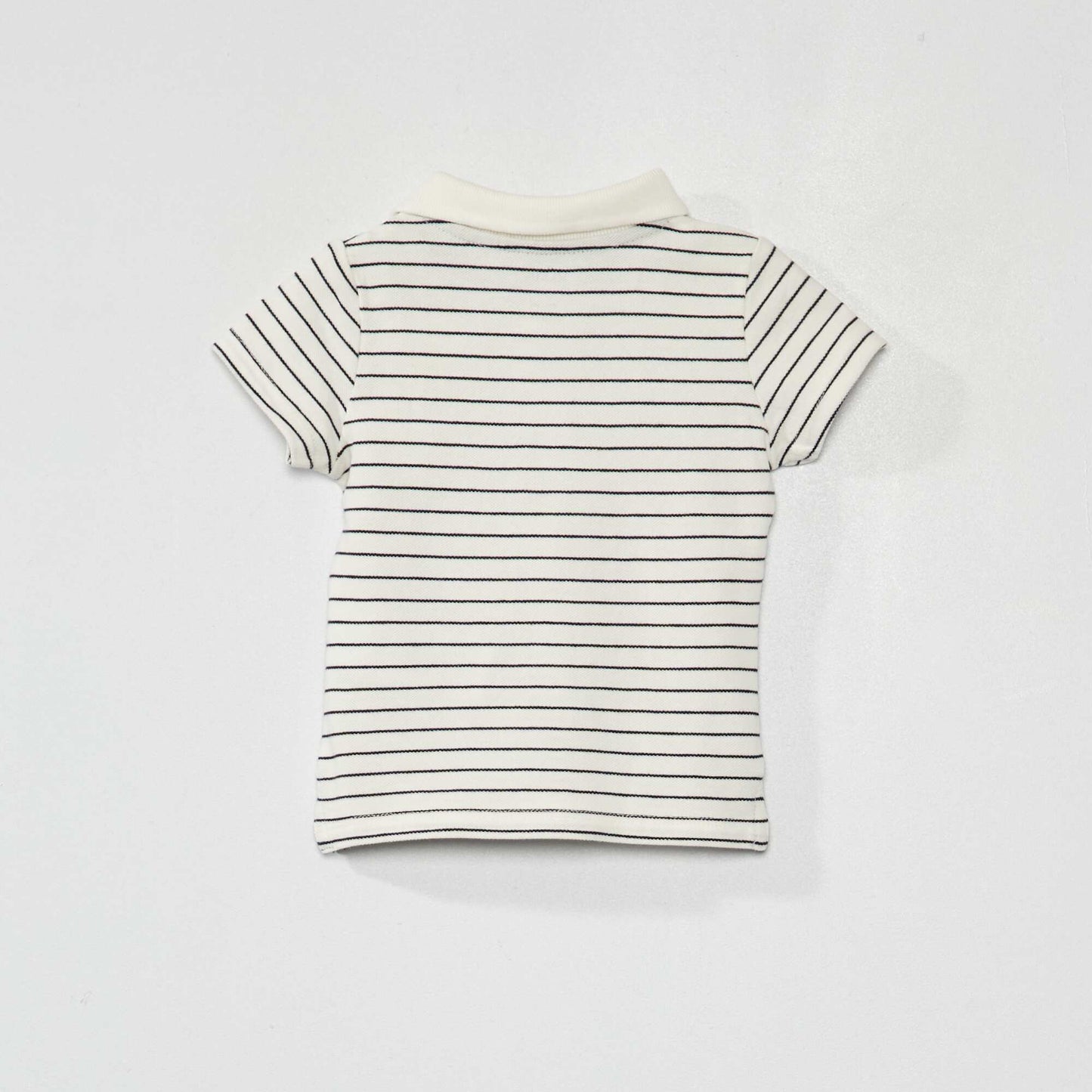 Polo en piqu de coton Blanc