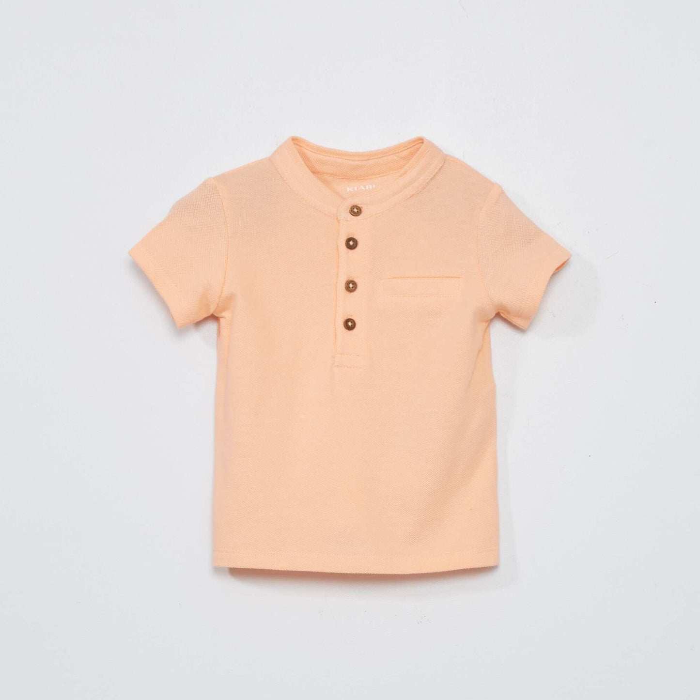 Polo en piqu de coton Orange