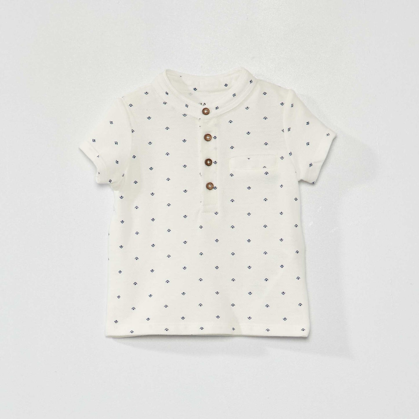 Polo en piqu de coton Blanc