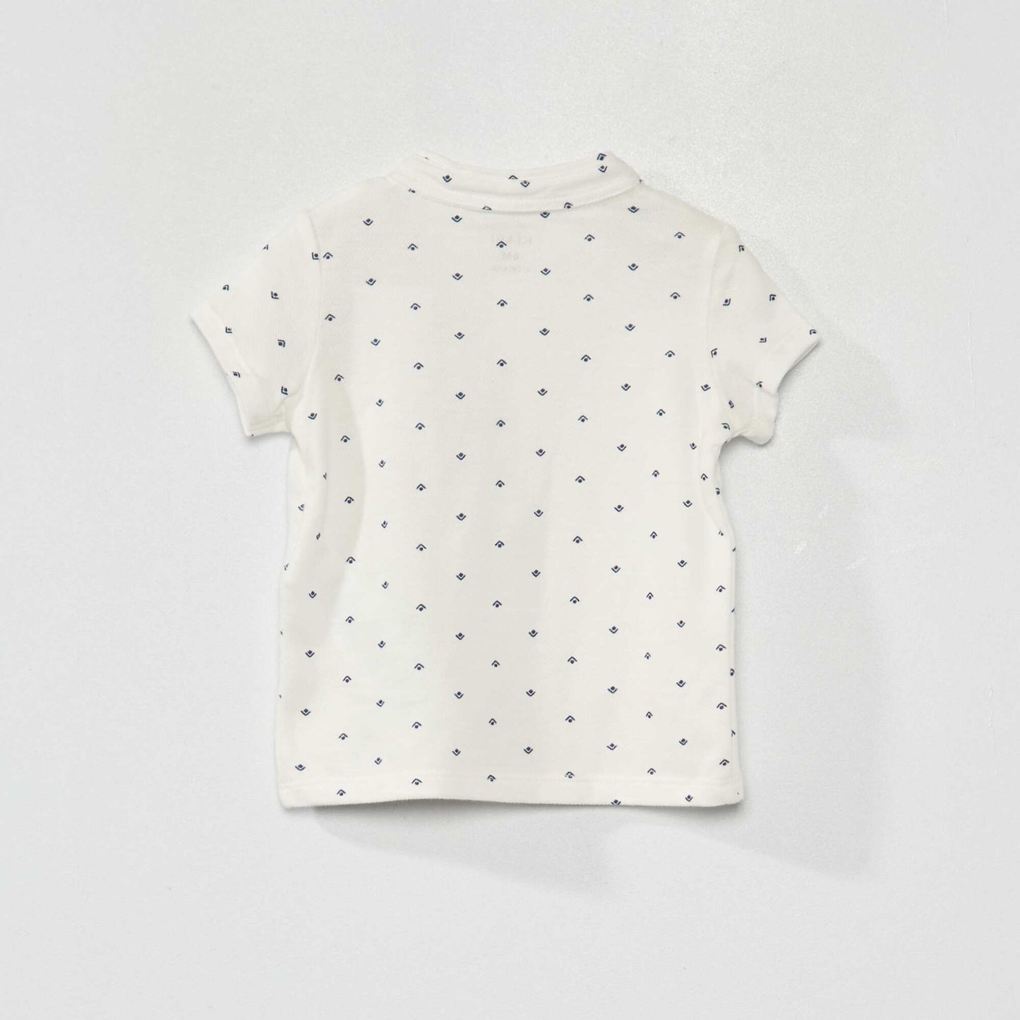 Polo en piqu de coton Blanc
