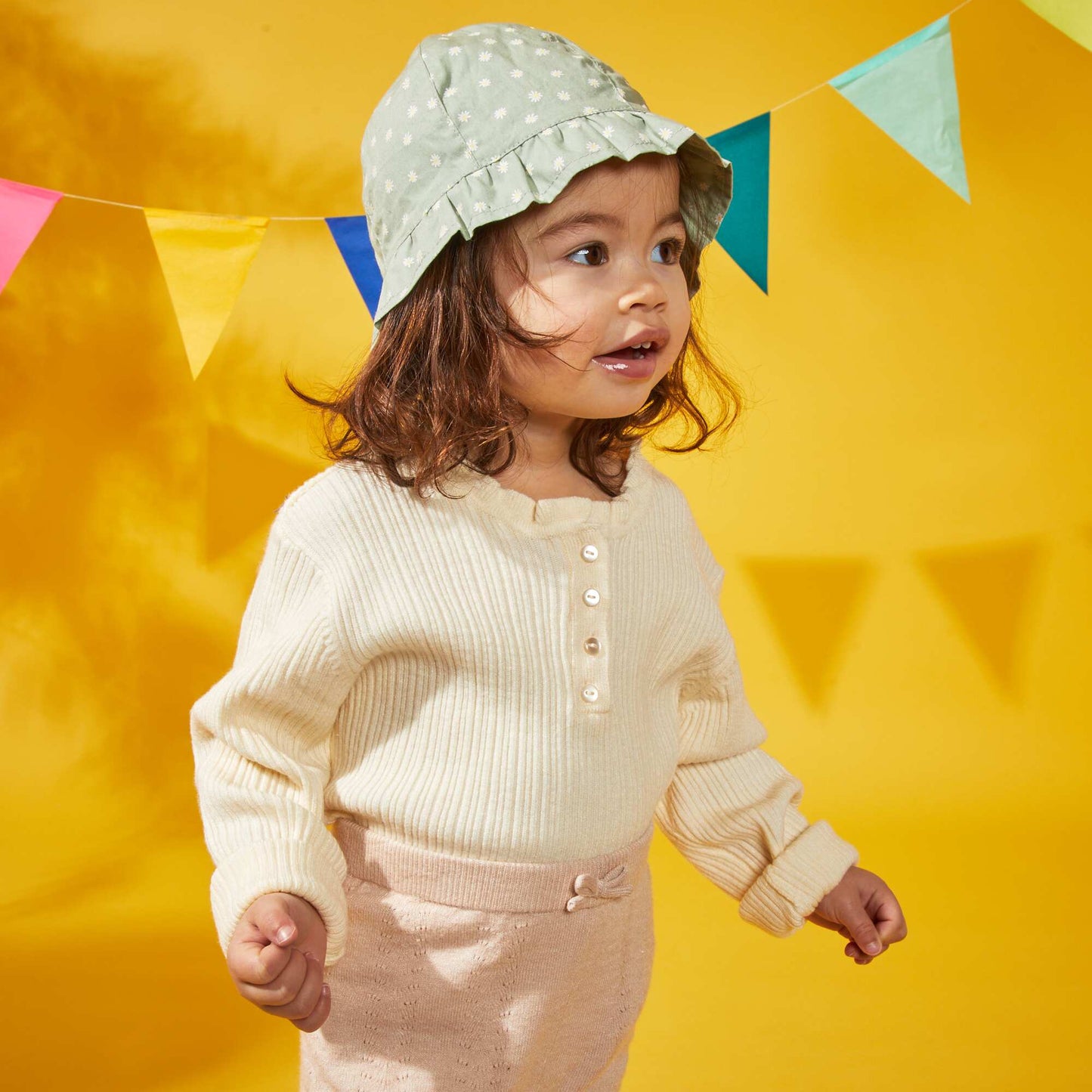 Pull c tel avec col volant Blanc