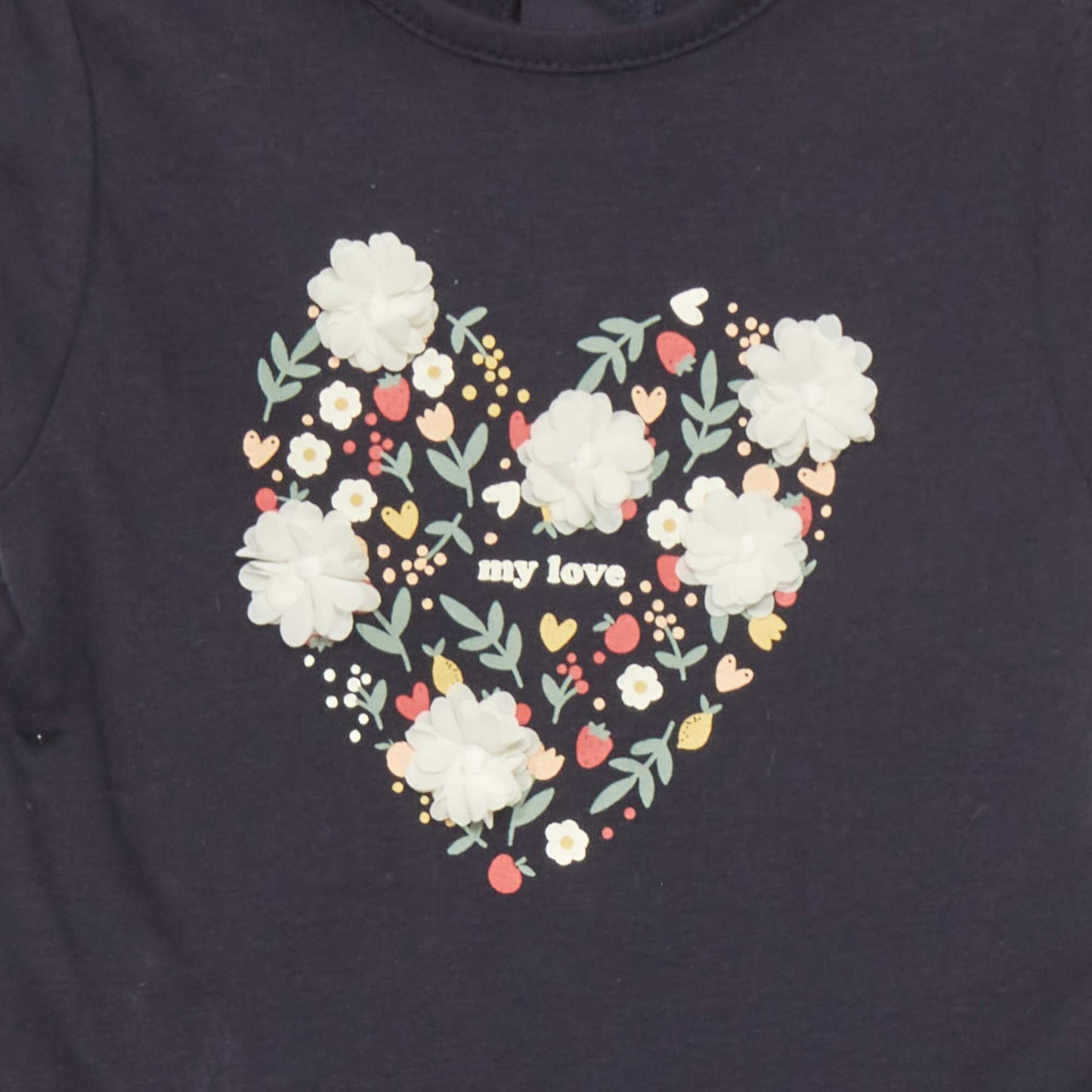 T-shirt manches courtes avec imprim Bleu