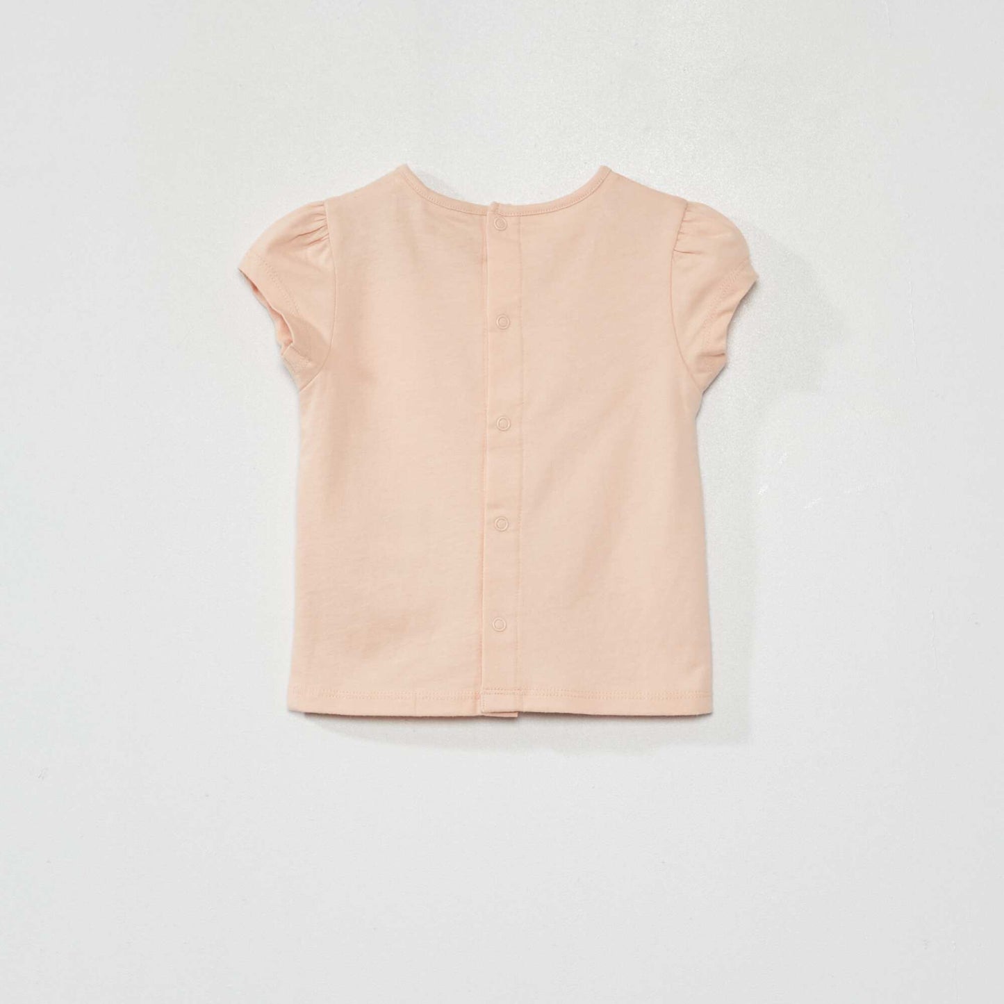 T-shirt manches courtes avec imprim Rose