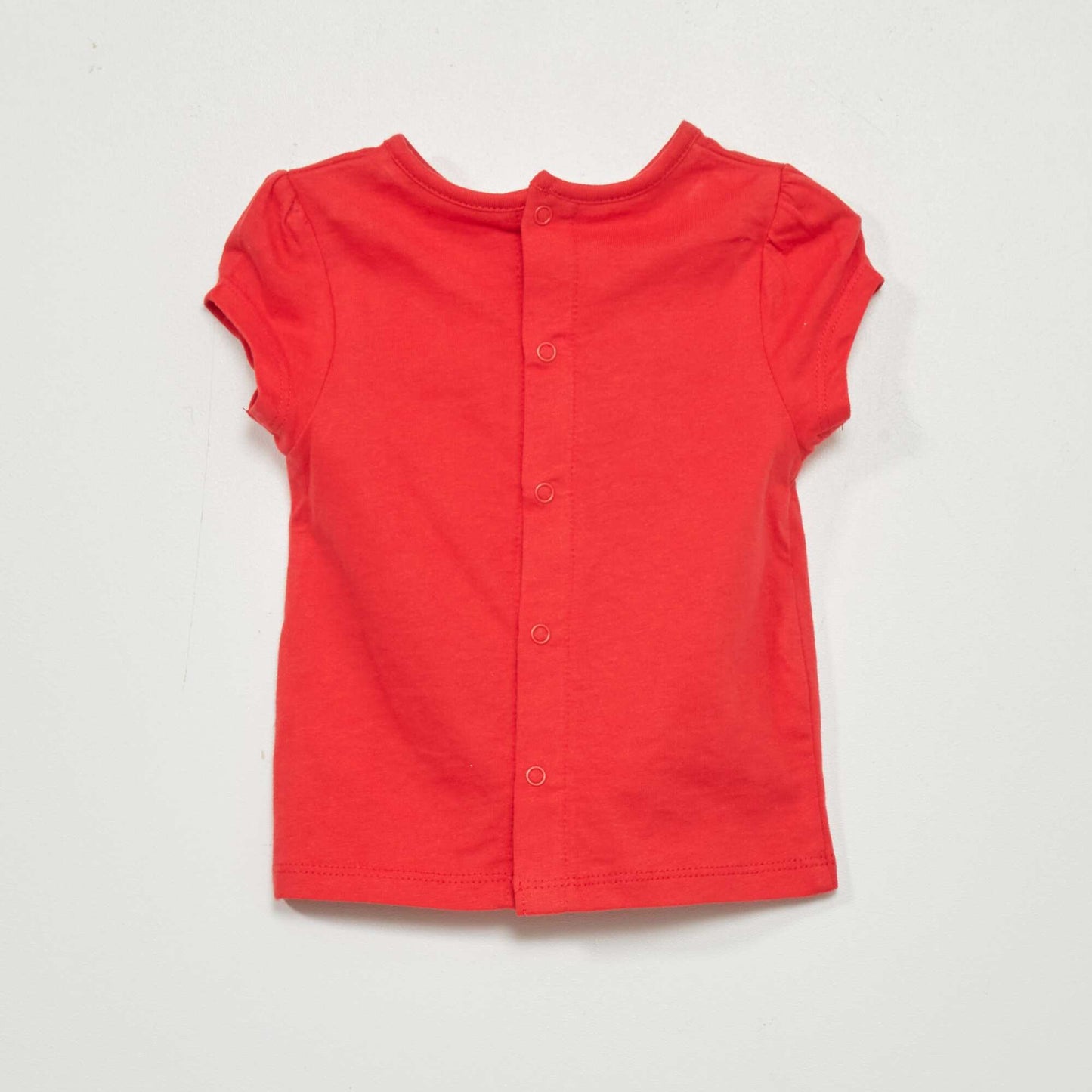 T-shirt manches courtes avec imprim Rouge