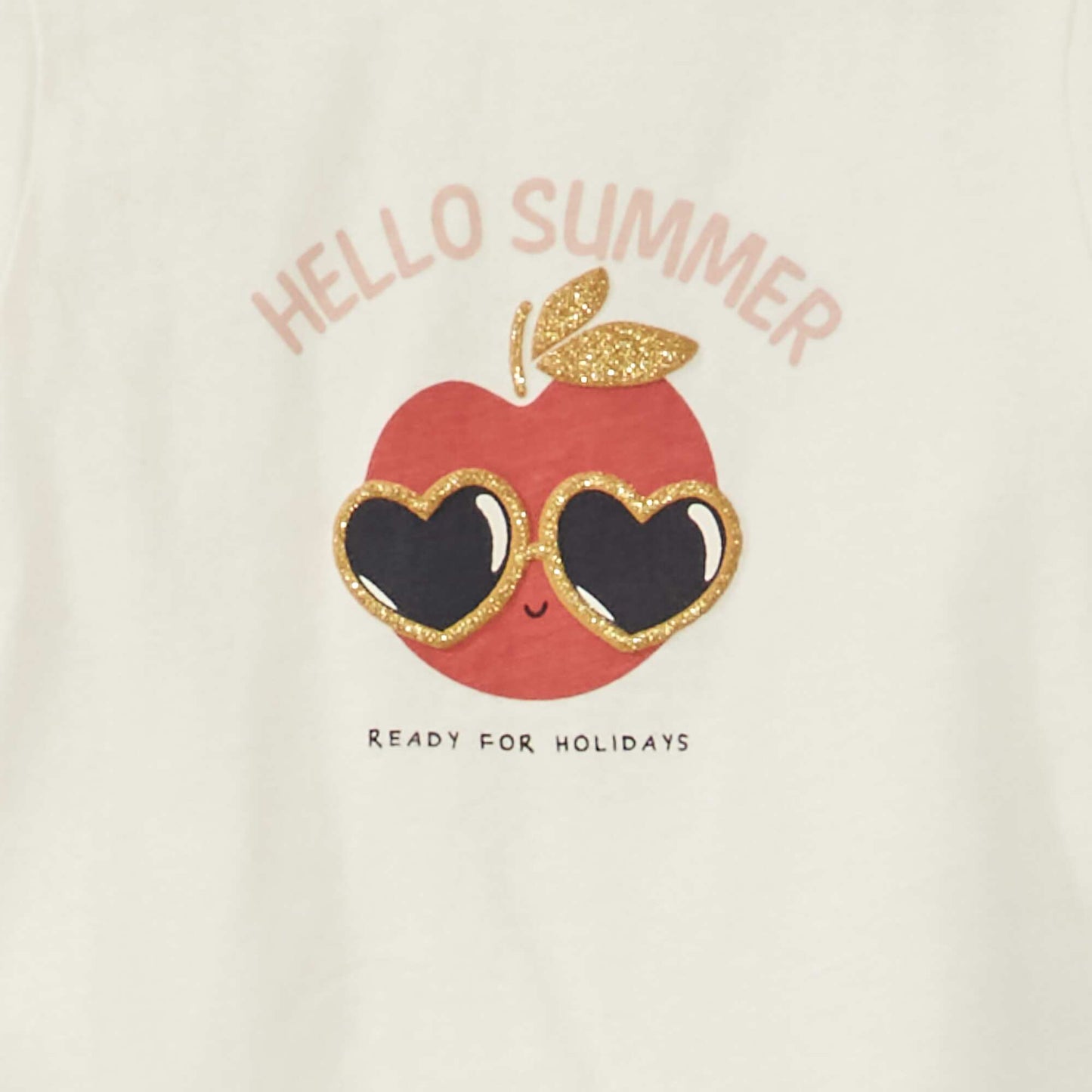 T-shirt manches courtes avec imprim Blanc