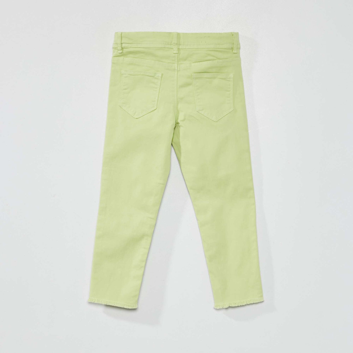 Pantacourt slim stretch Vert