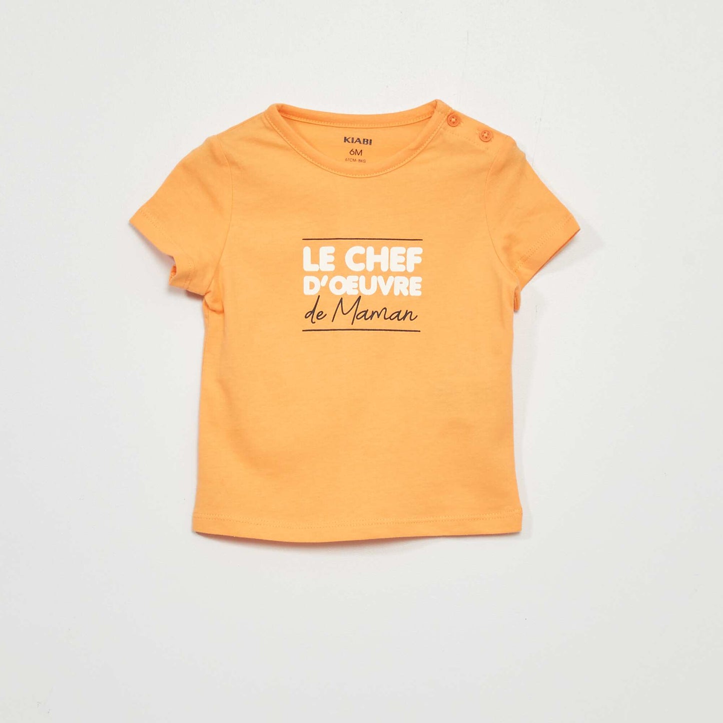 T-shirt en jersey avec imprim ORANGE