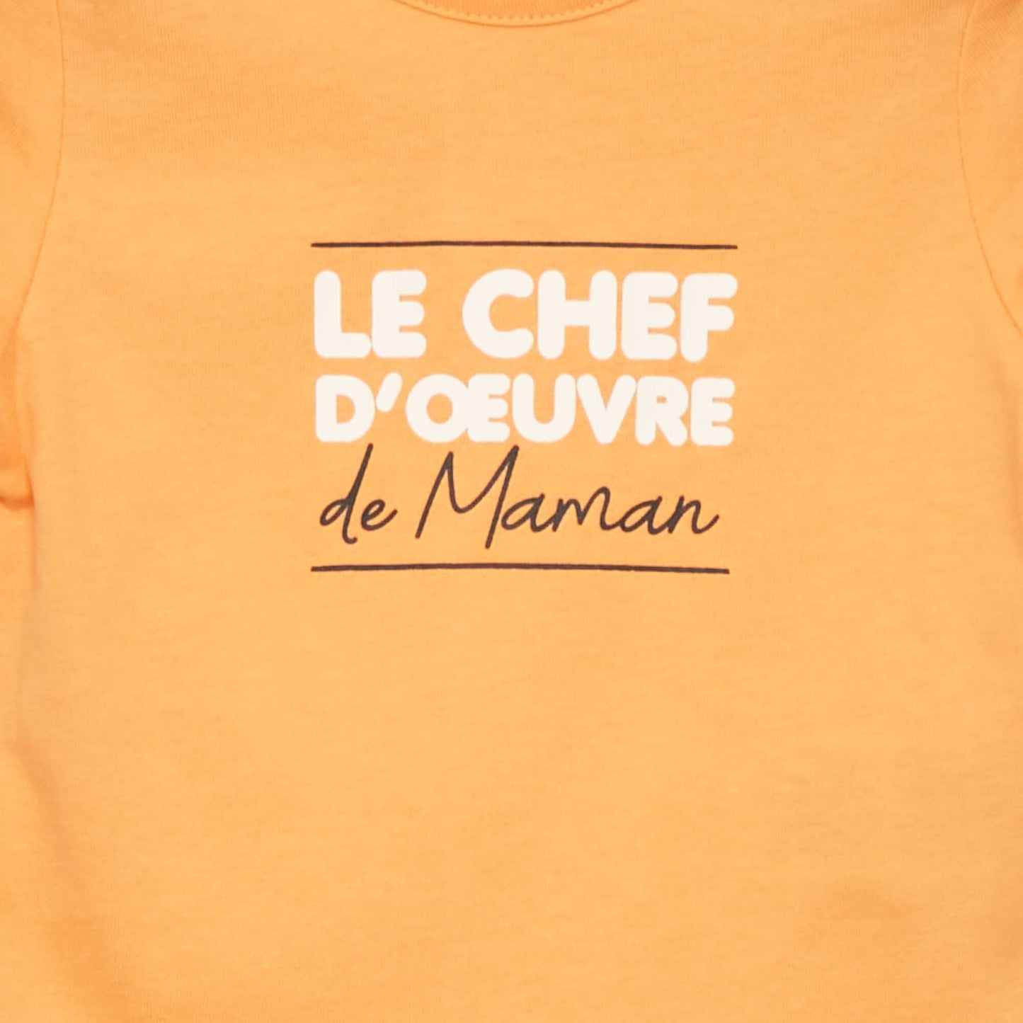 T-shirt en jersey avec imprim ORANGE