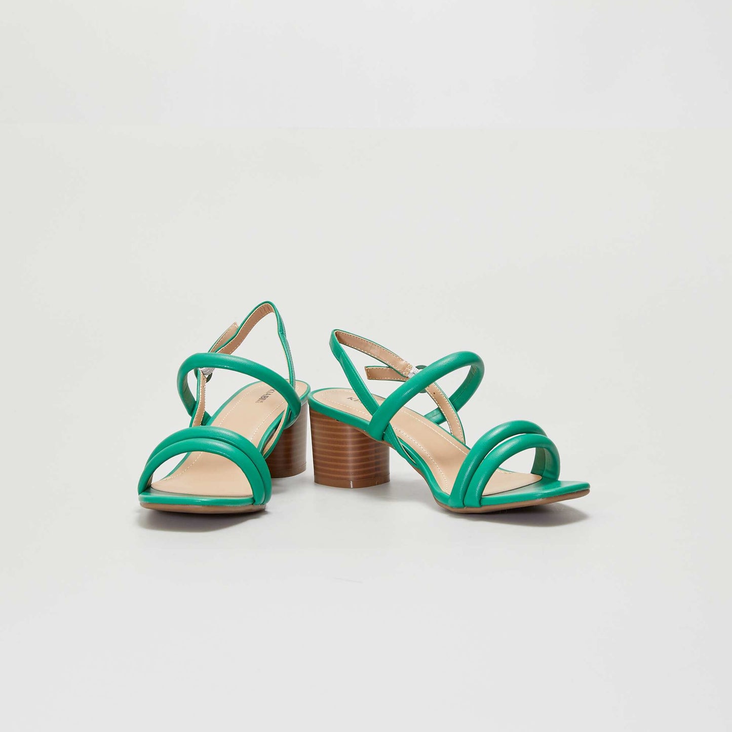 Sandales talons avec brides Vert