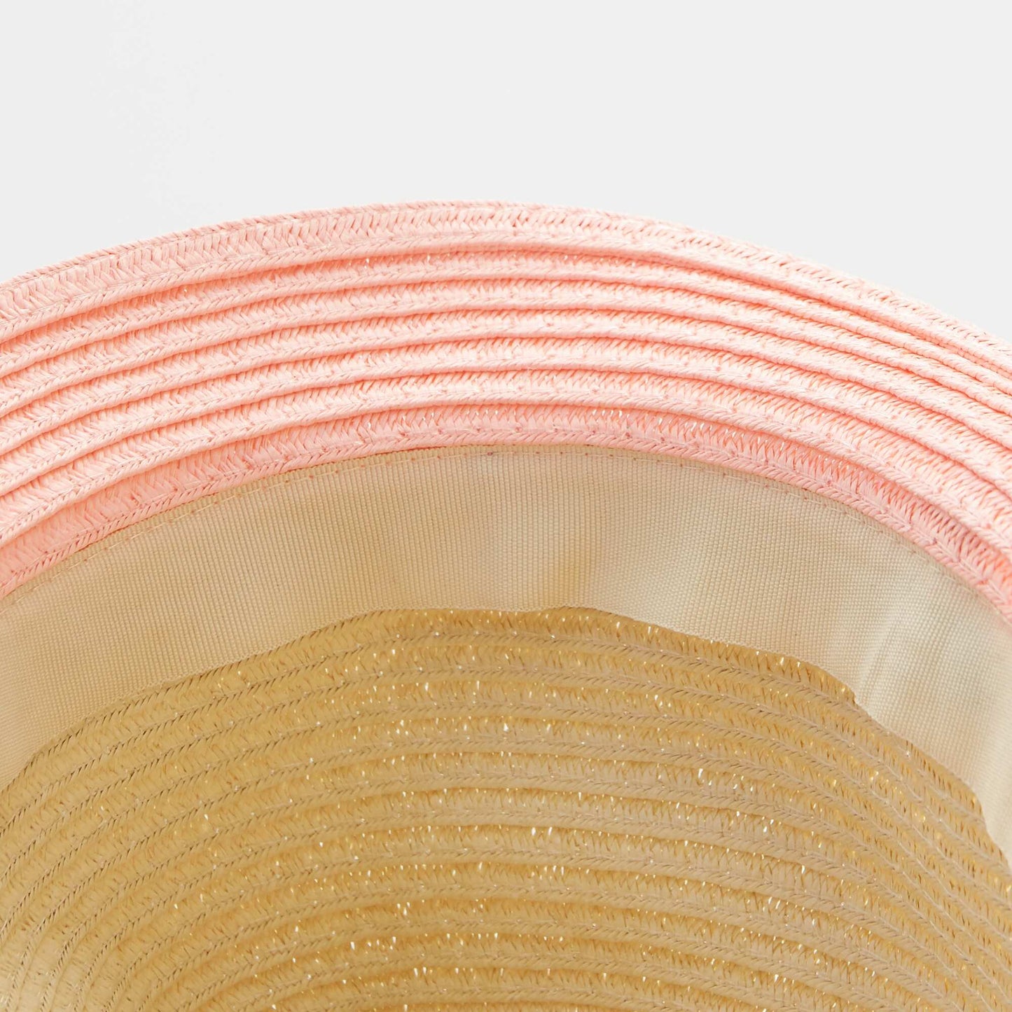 Chapeau de paille bicolore 'Minnie' 'Disney' Rose