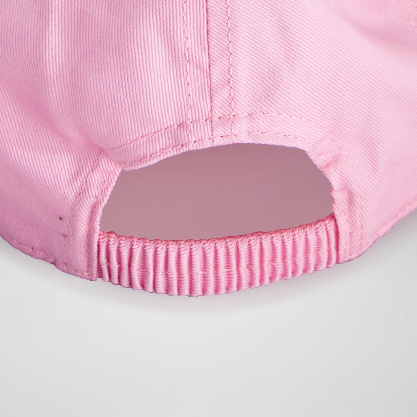 Casquette en toile avec imprim devant Rose