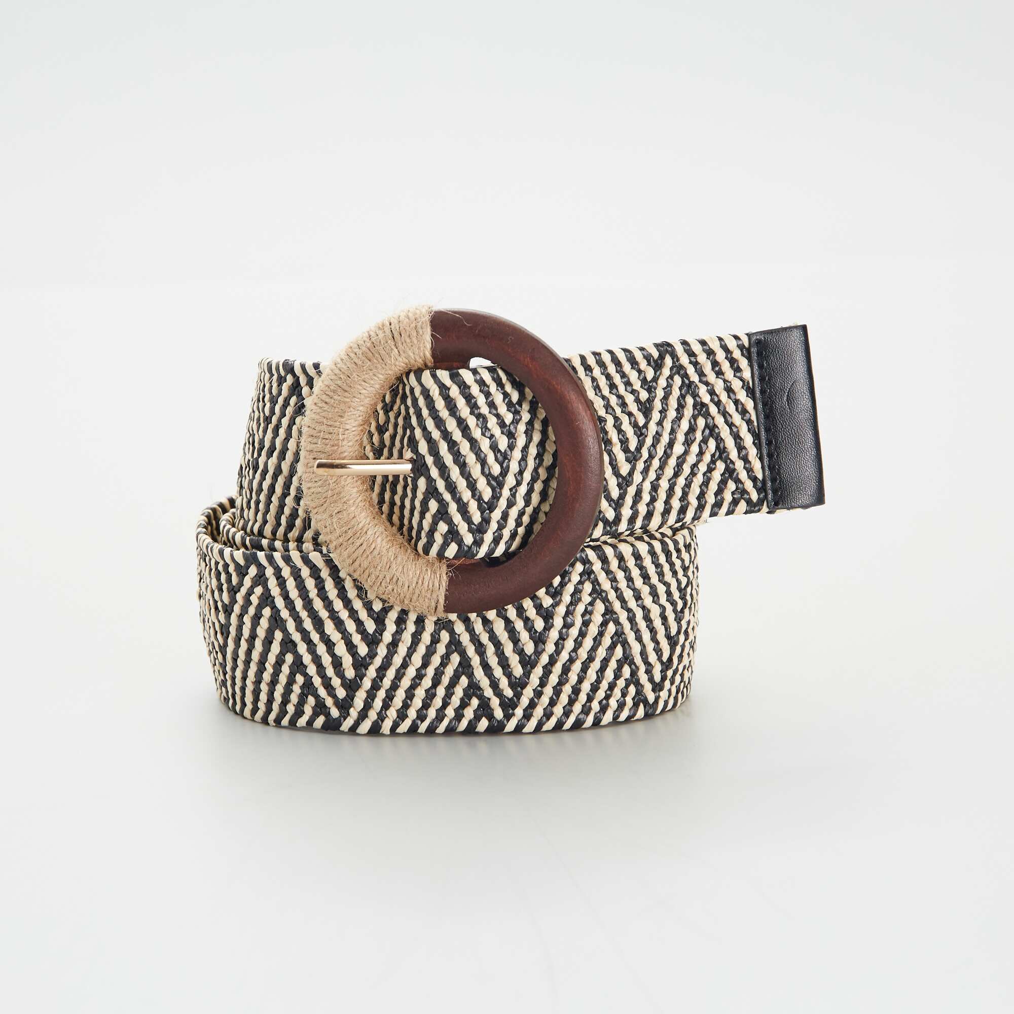 Ceinture En Raphia Lastiqu E Noir beige Kiabi Alg rie ceinture-en-raphia-lastiqu-e-noir-beige-kiabi-alg-rie