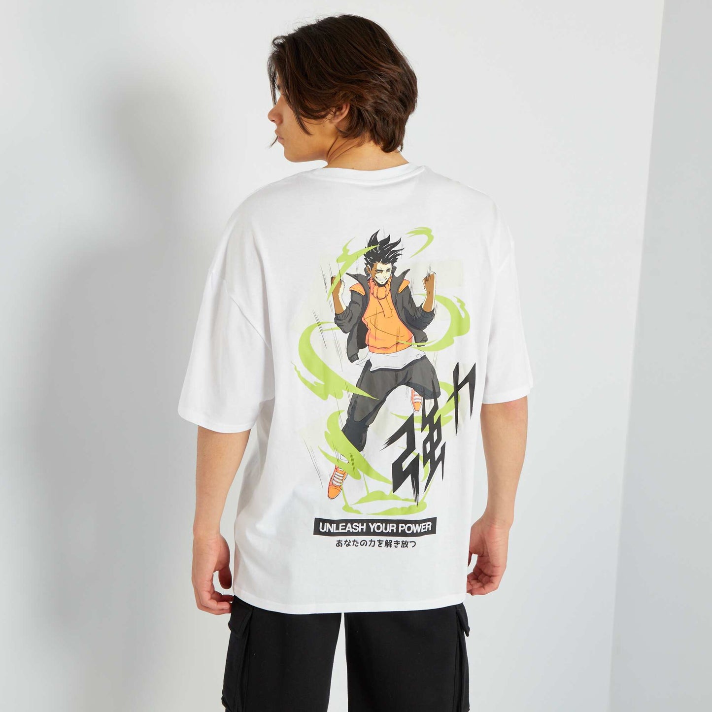 T-shirt manches courtes en coton Blanc