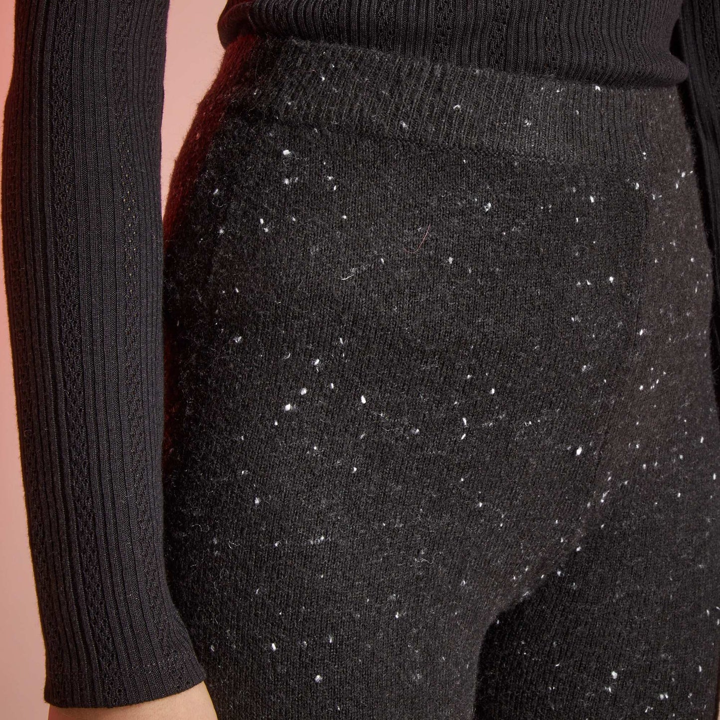 Legging en maille jersey Noir