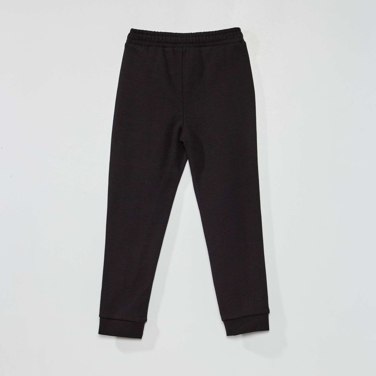 Pantalon de jogging en maille relief noir