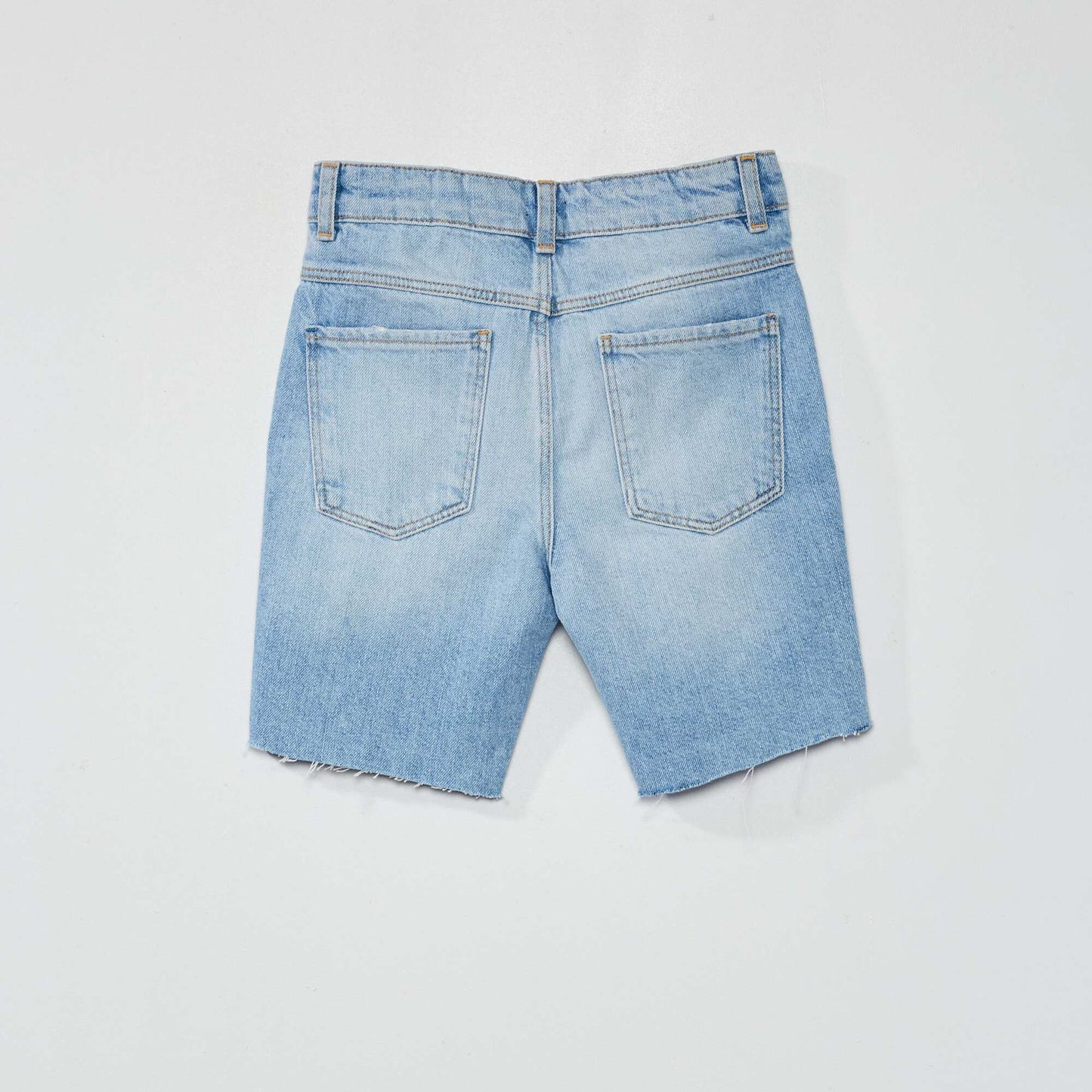 Bermuda en jean taille ajustable Bleu triple stone