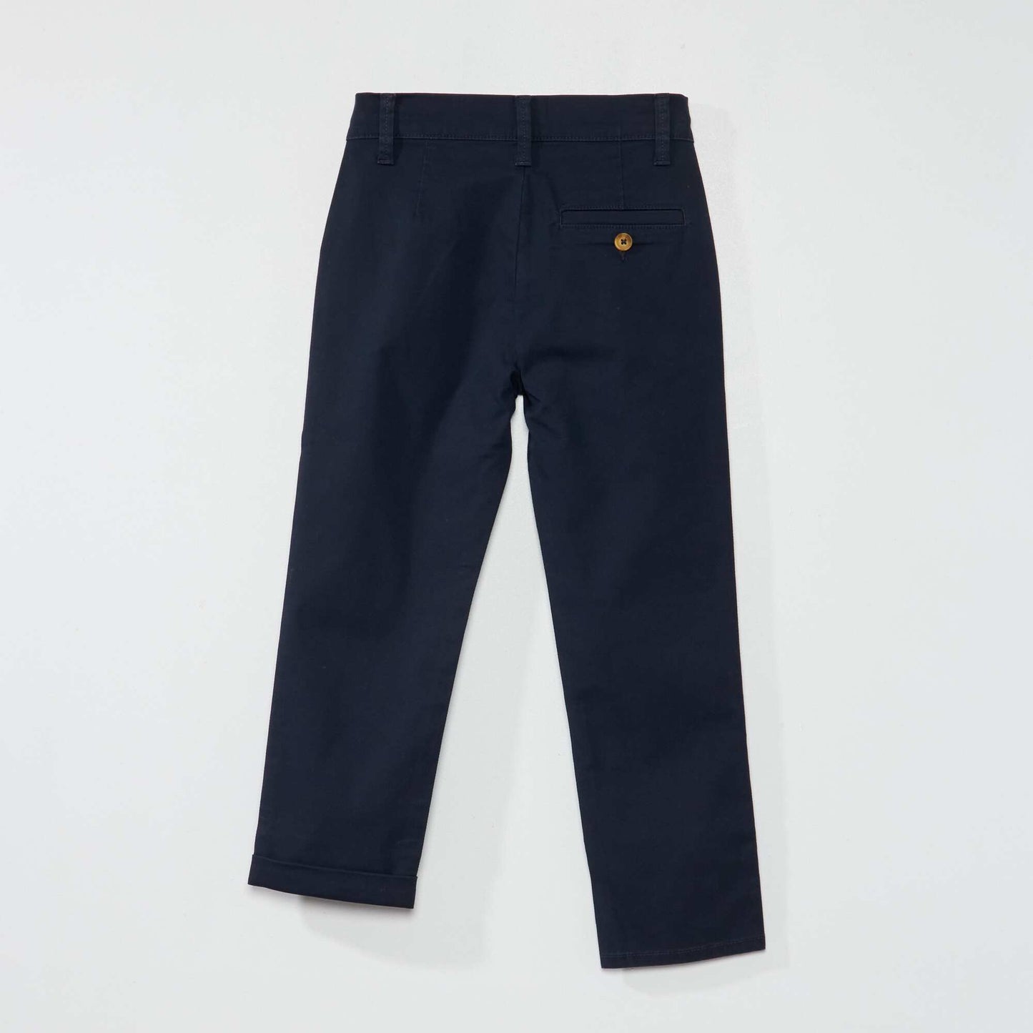 Pantalon chino tapered bleu marine
