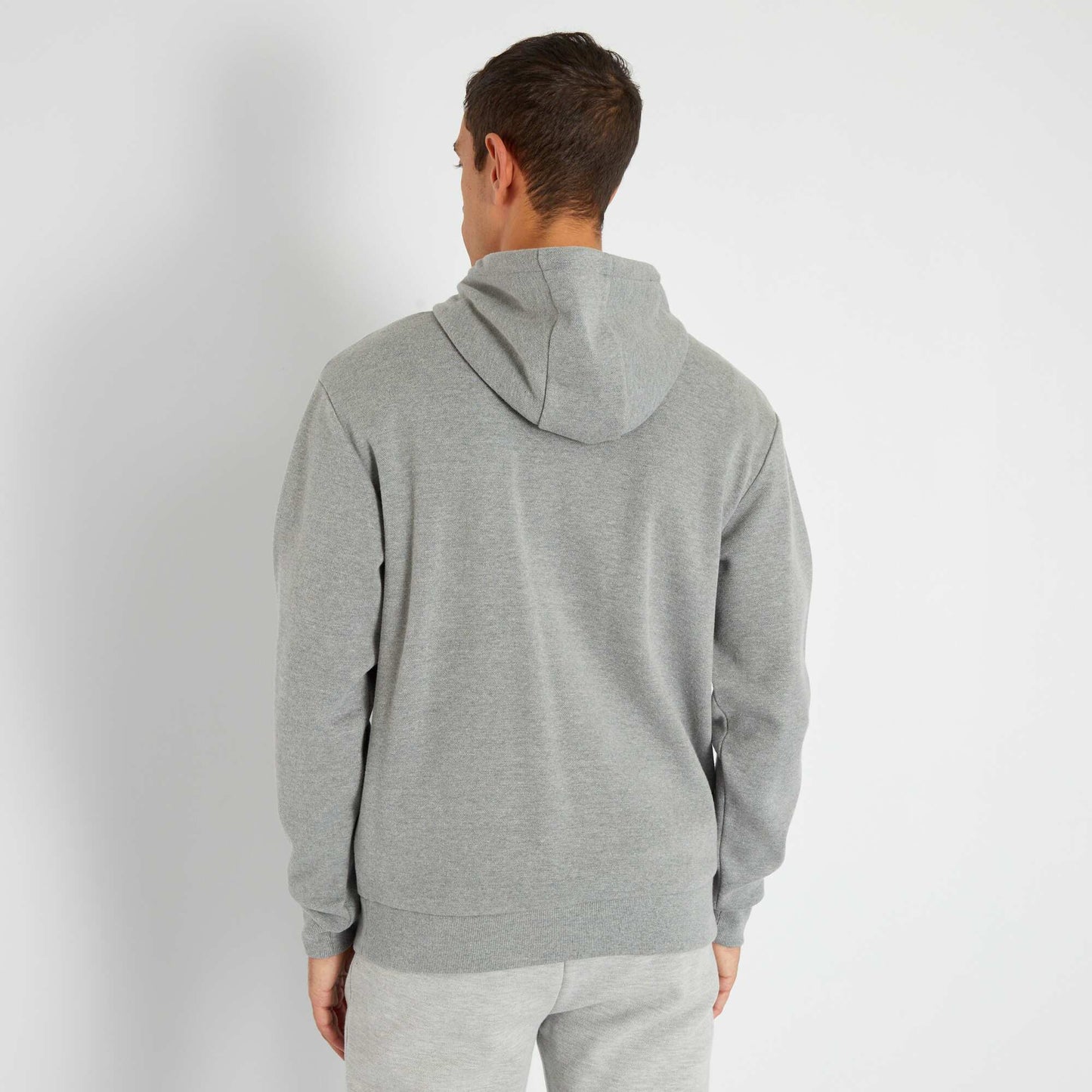 Sweat zipp capuche Gris
