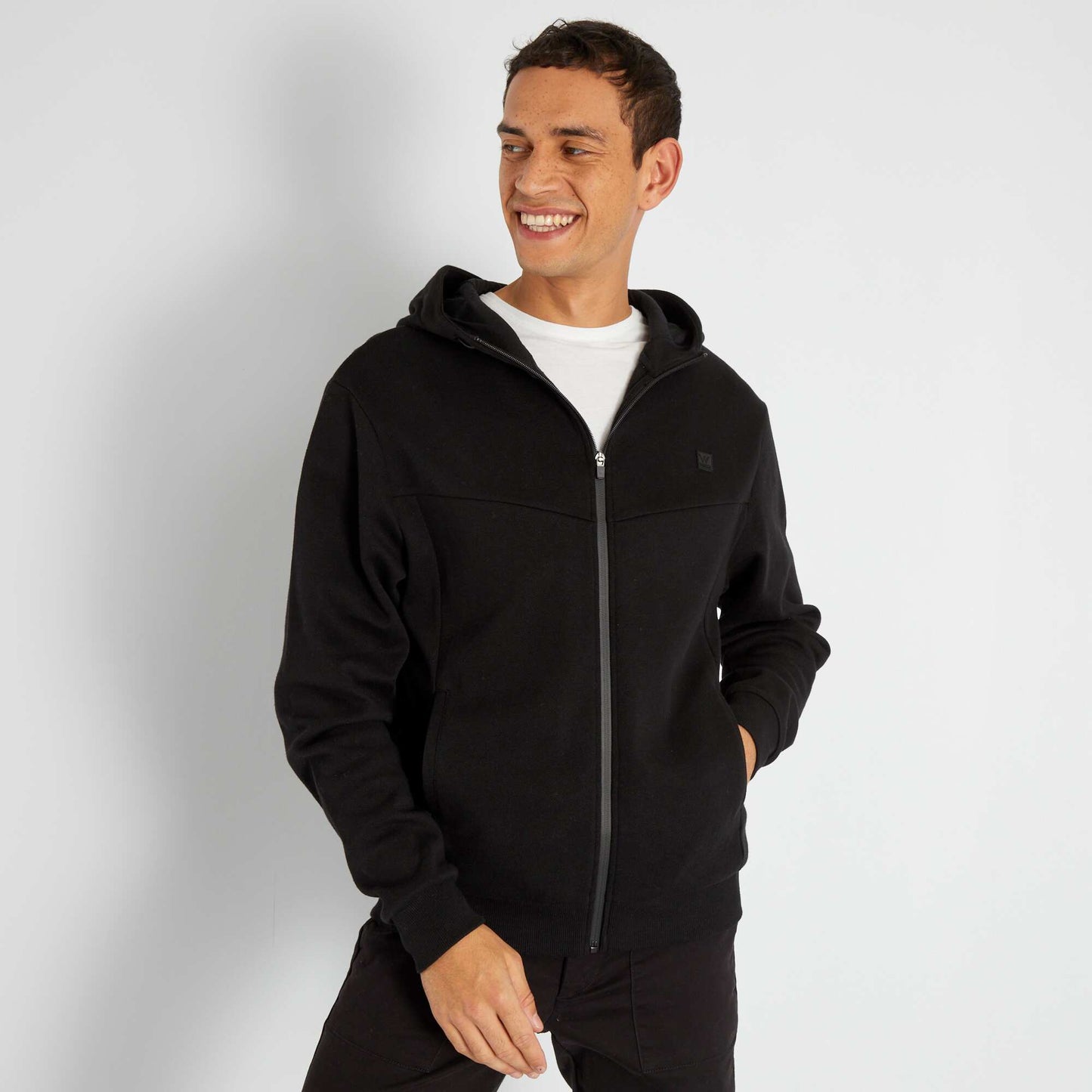 Sweat zipp capuche noir