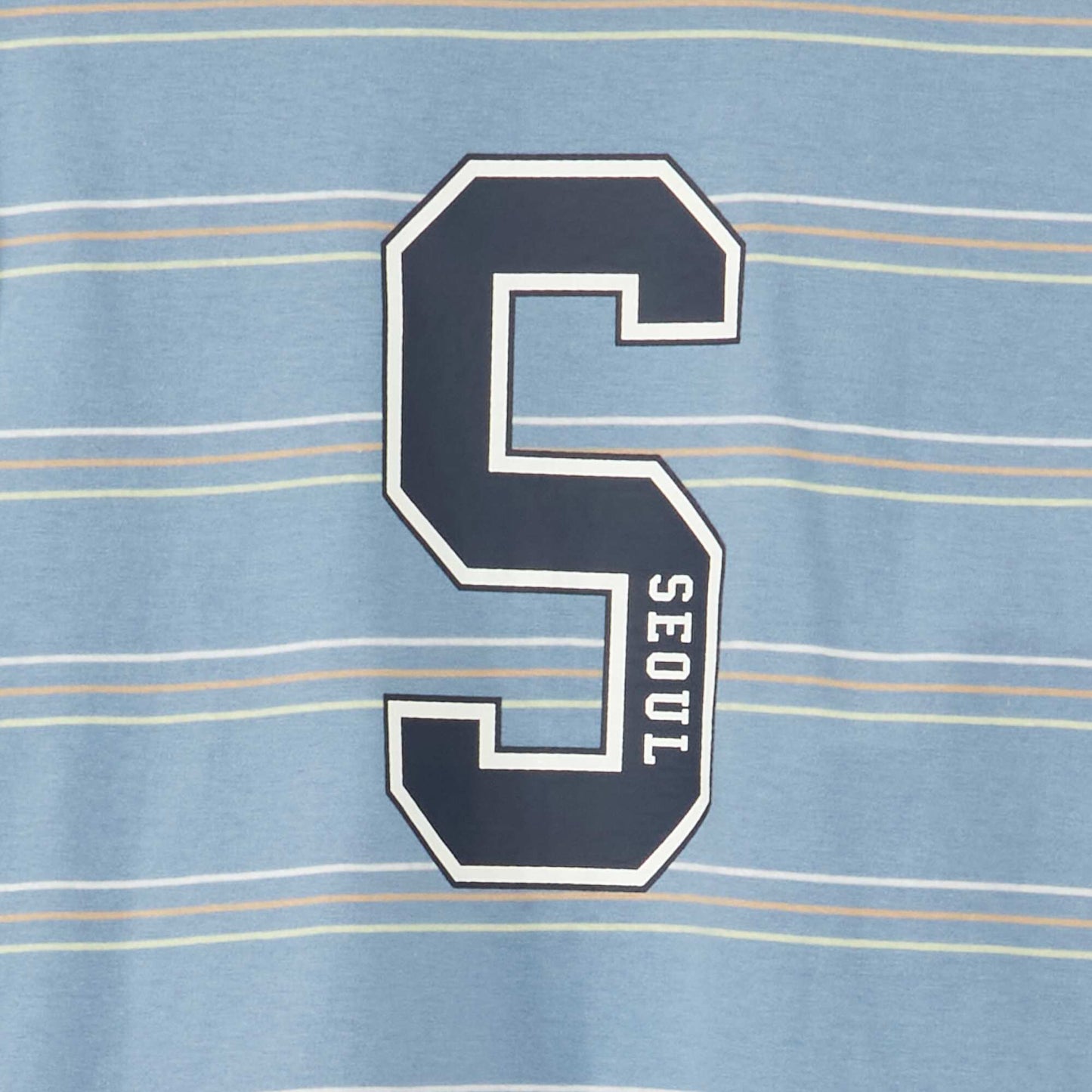 T-shirt en jersey manches courtes BLEU