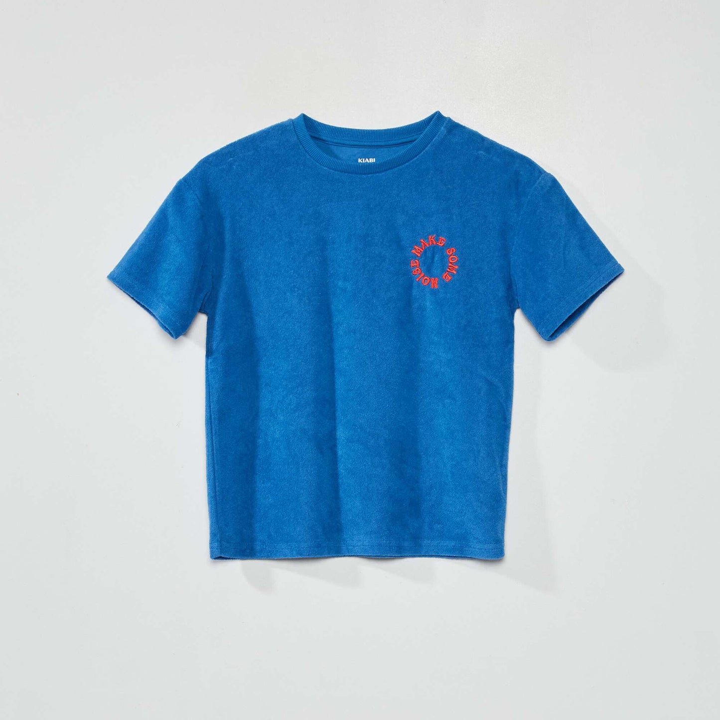 T-shirt en maille ponge Bleu
