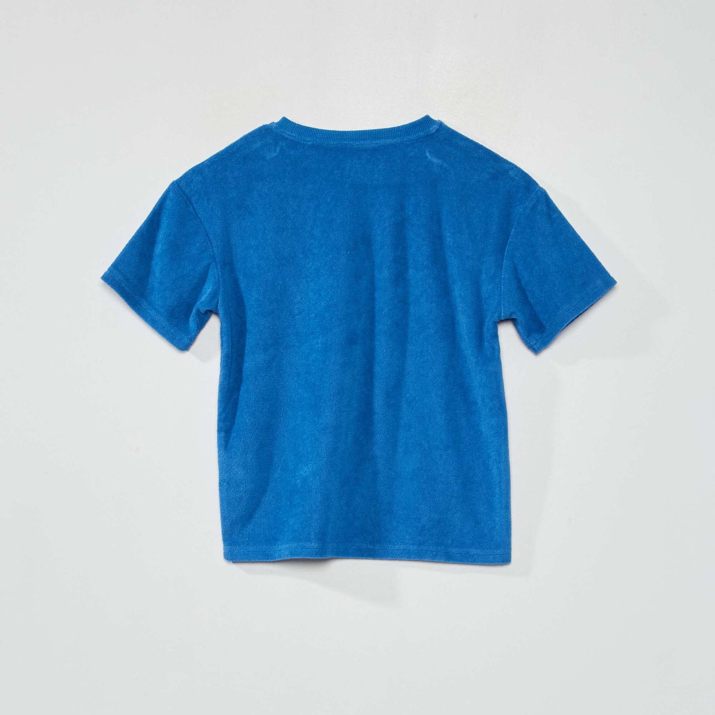 T-shirt en maille ponge Bleu