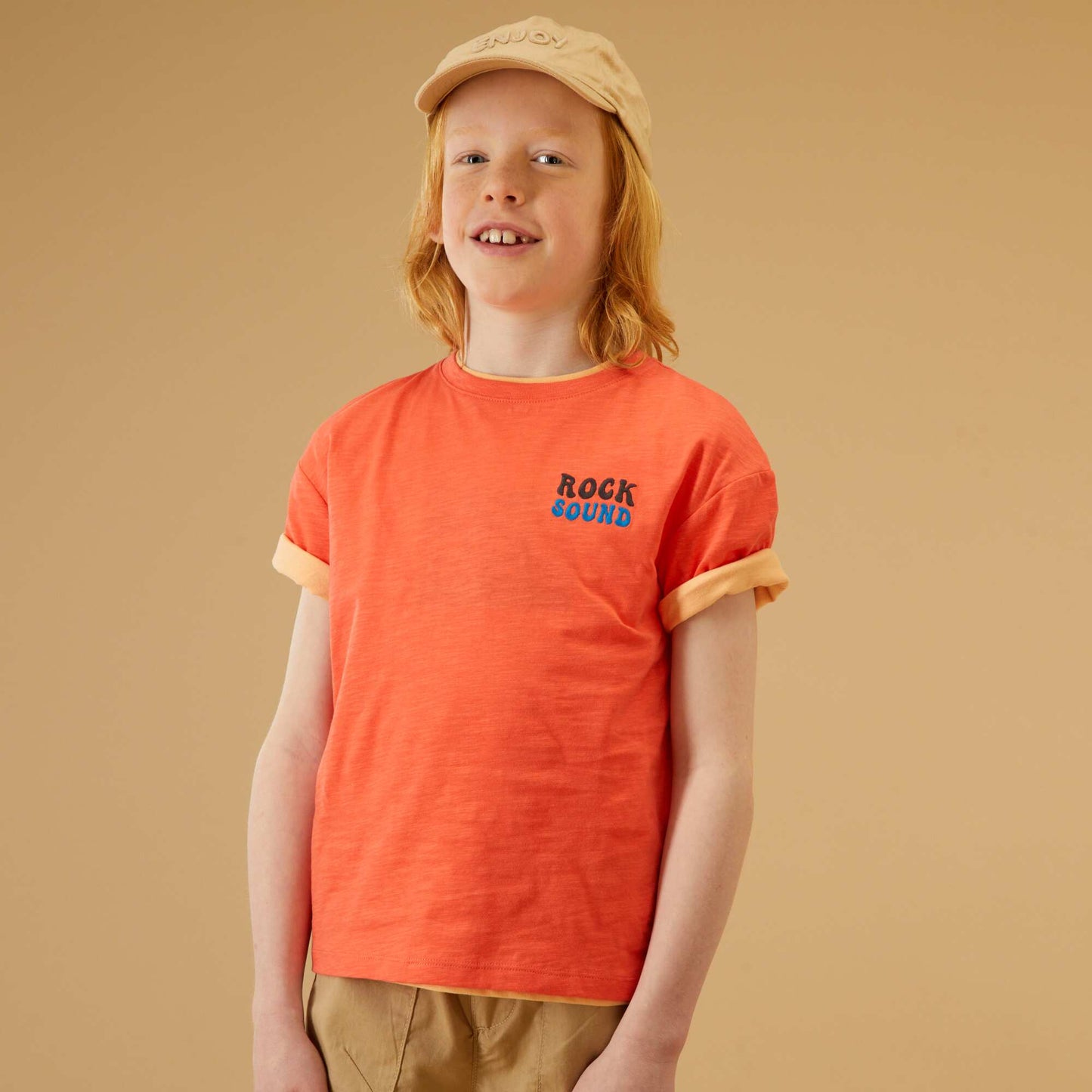 T-shirt avec imprim Rose