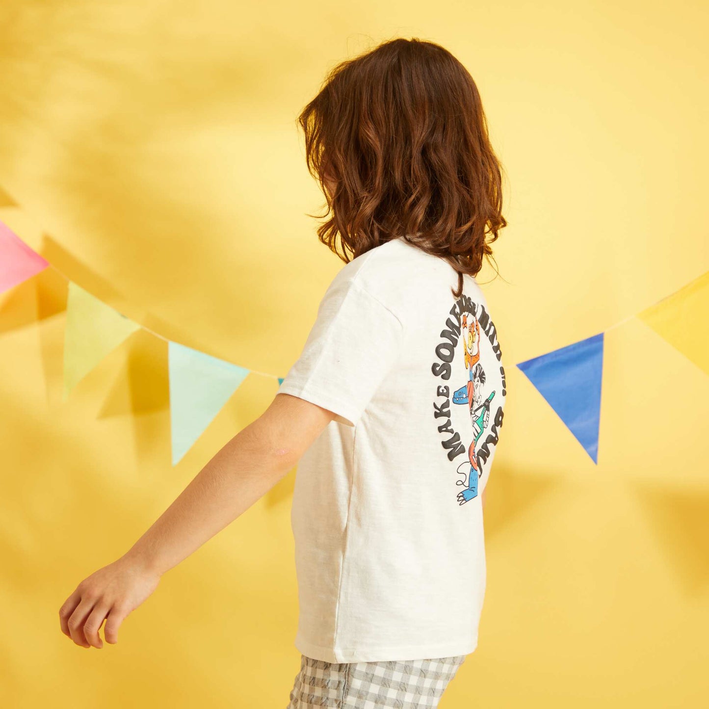 T-shirt avec imprim Blanc