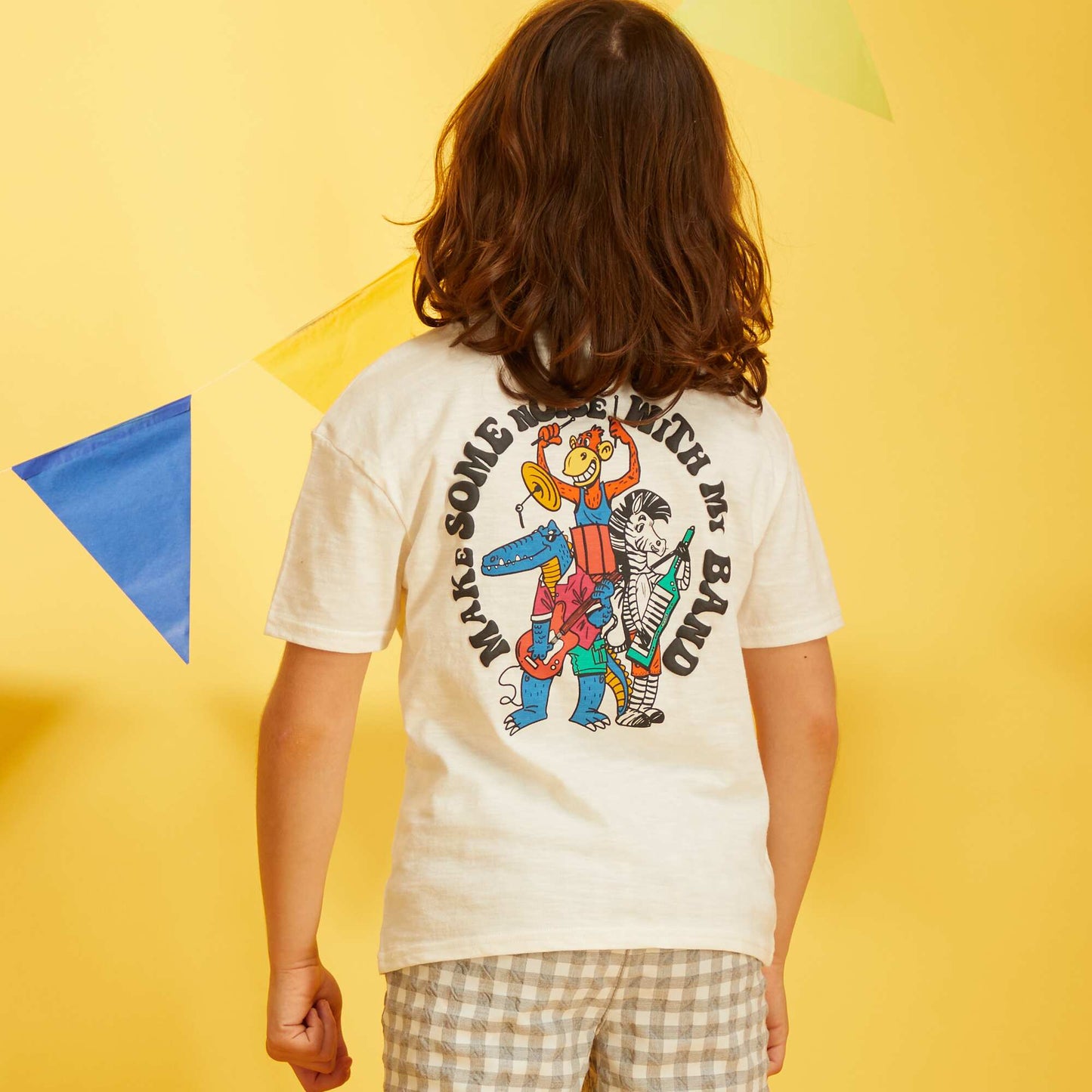 T-shirt avec imprim Blanc