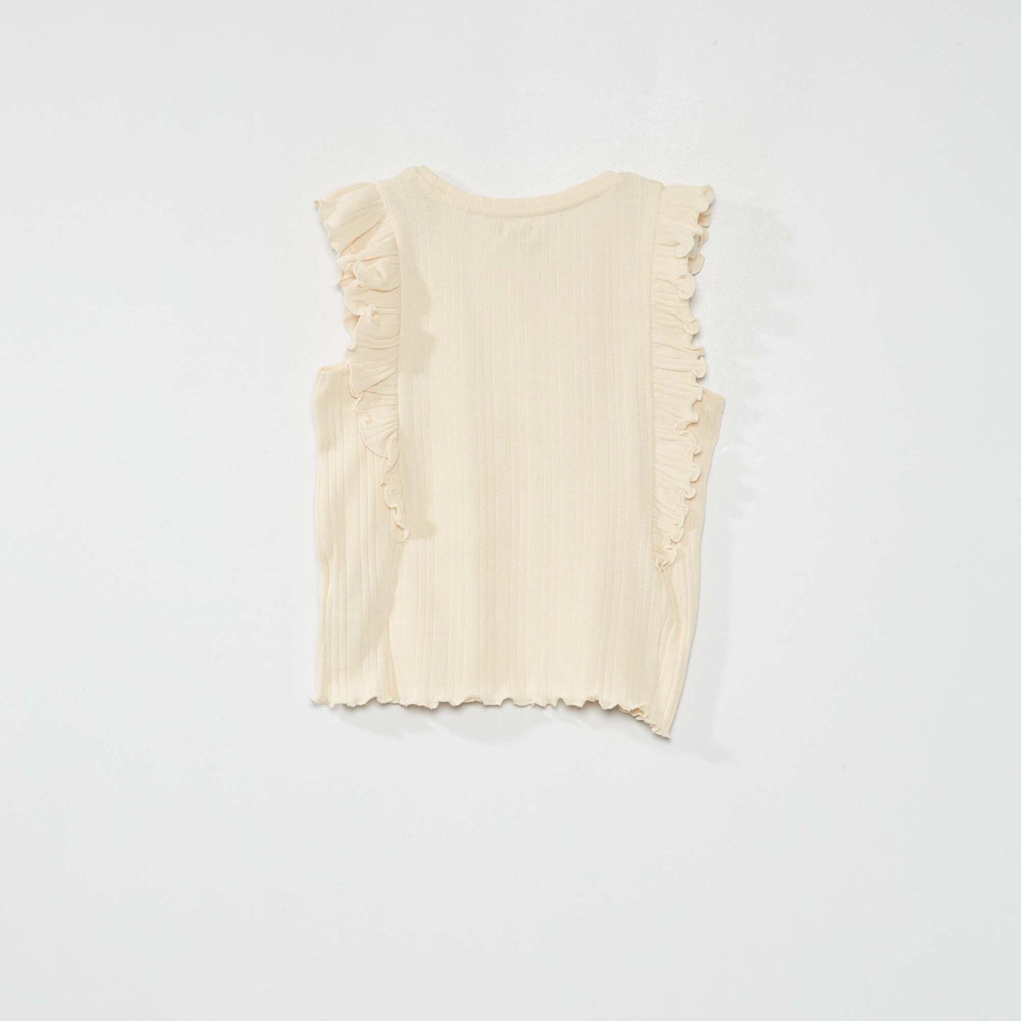 Tee-shirt sans manches c tel e Beige