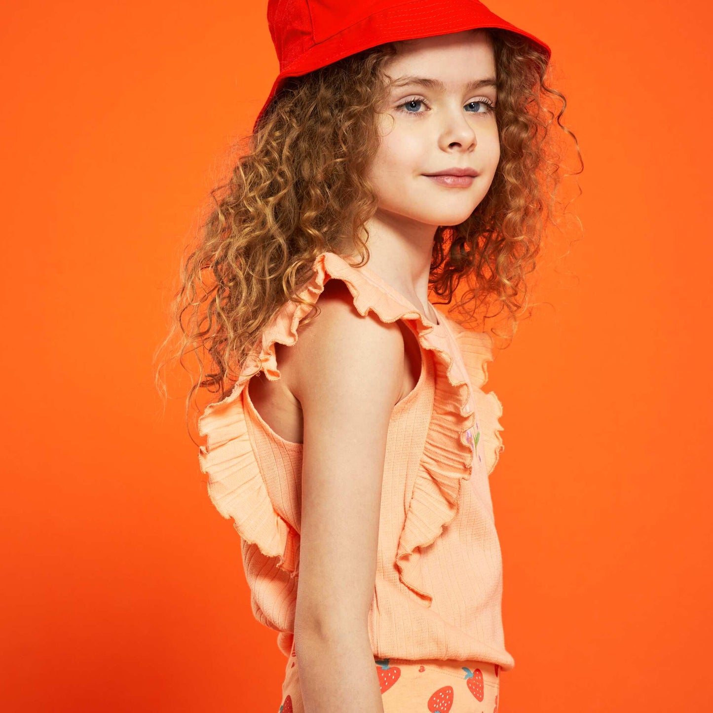 Tee-shirt sans manches c tel e Orange