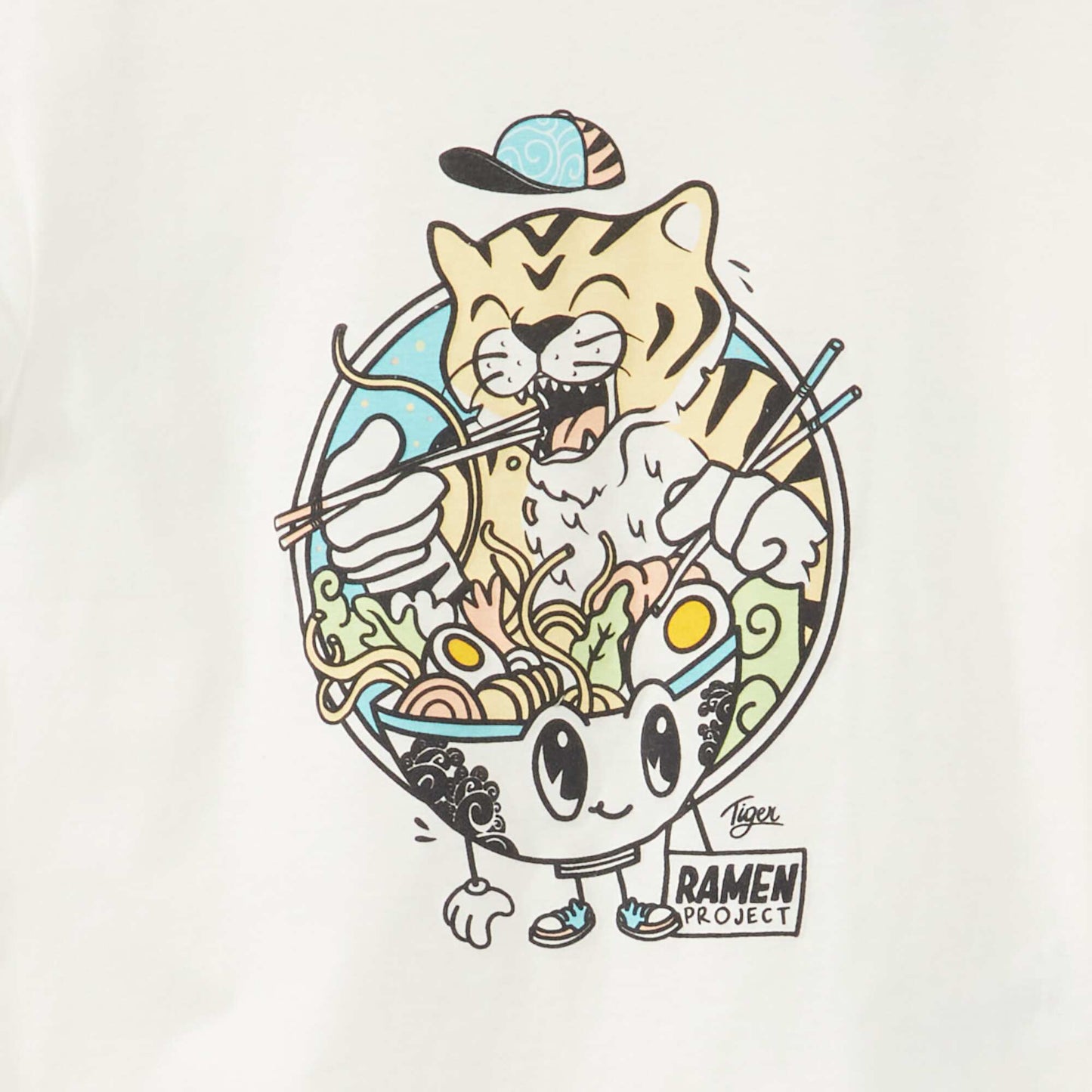 T-shirt manches courtes en coton Blanc