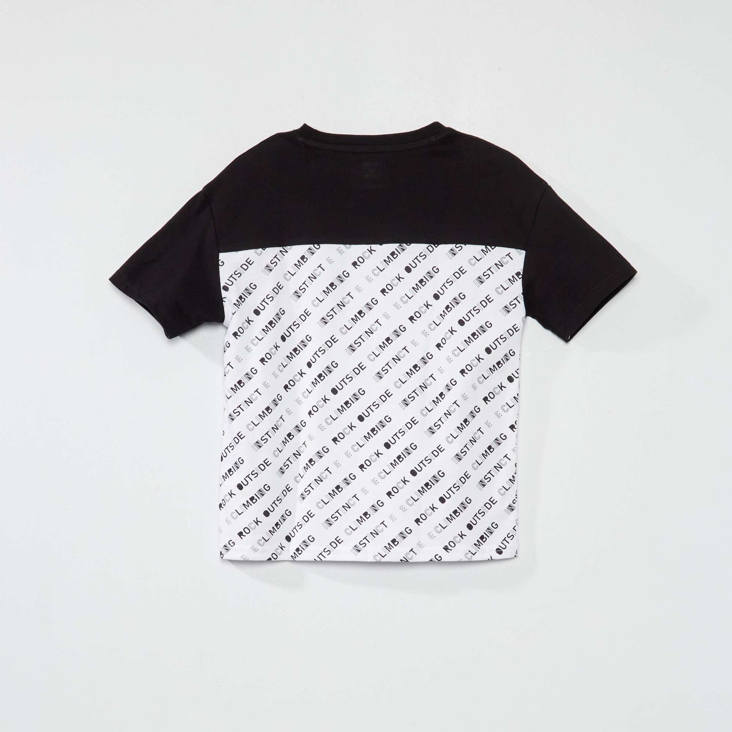 T-shirt en jersey color-block Noir