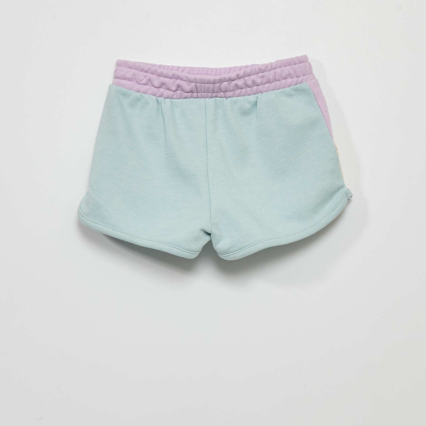 Short en molleton color-block Bleu