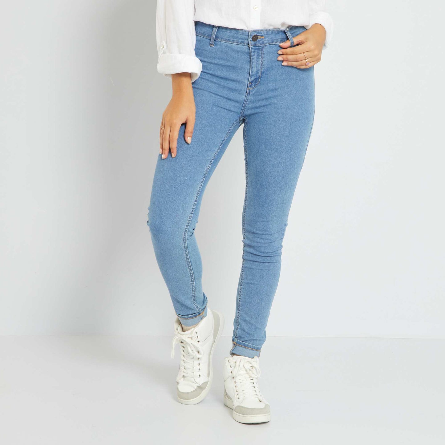 Jean skinny fit / coupe tr s ajust e Double stone
