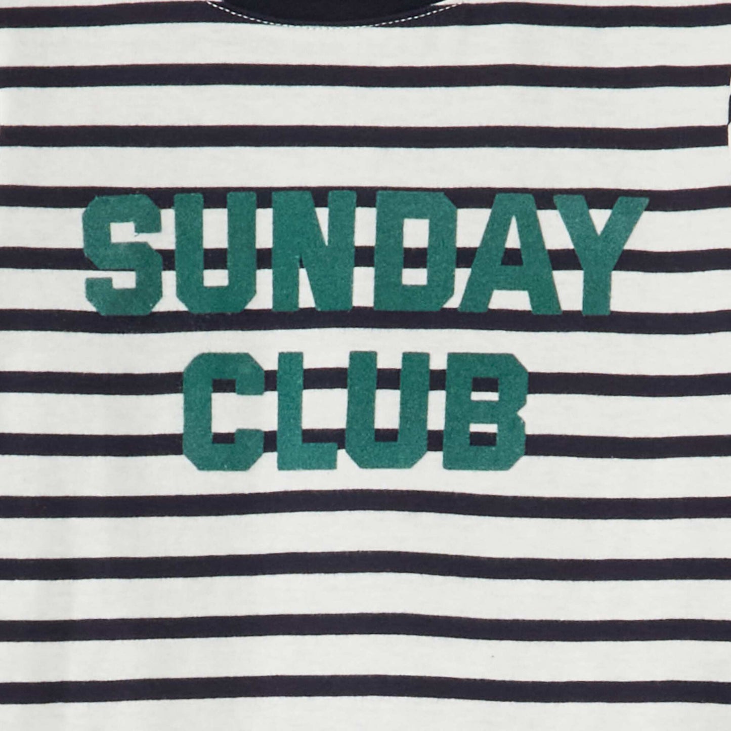 T-shirt ray Blanc/Noir
