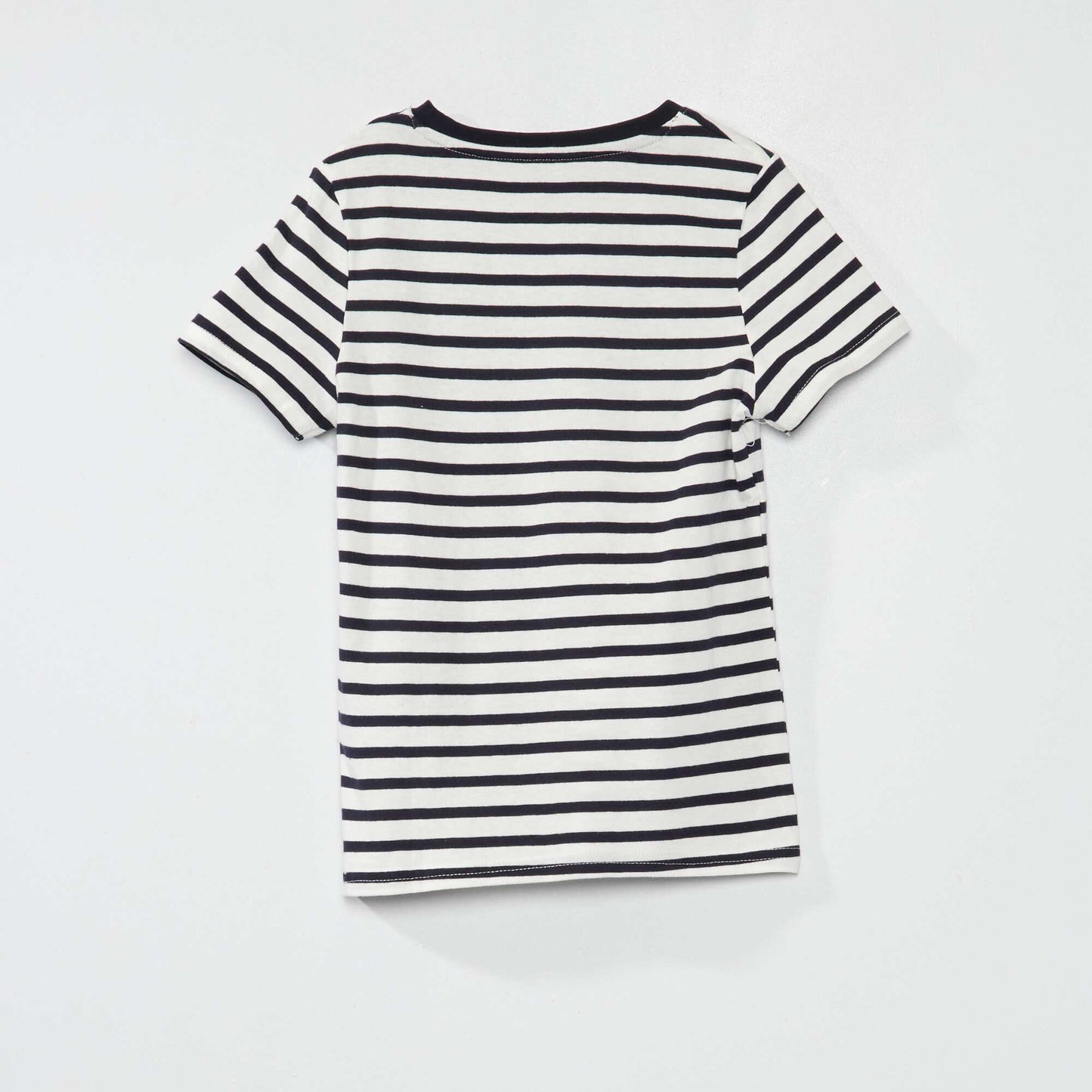 T-shirt ray Blanc/Noir