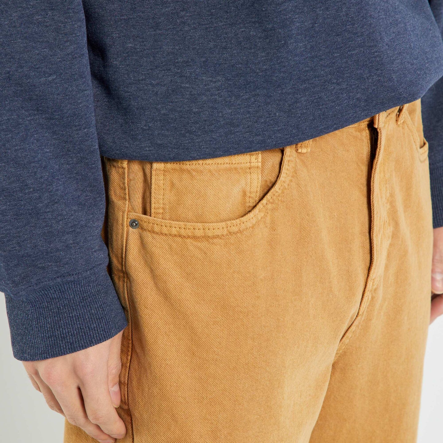 Jean large - L32 Beige