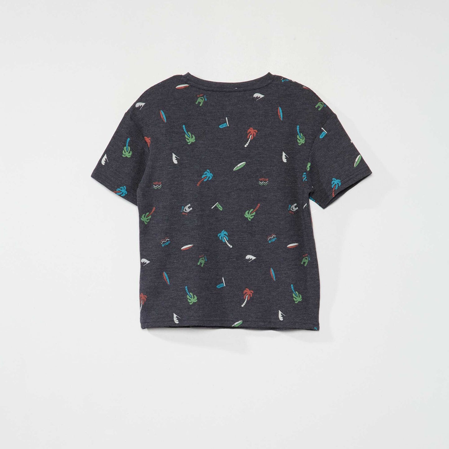 T-shirt en nid d'abeilles 'surf' Bleu