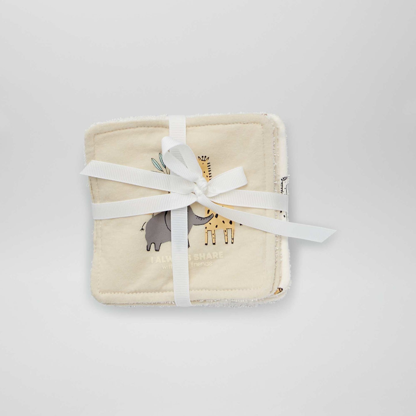 Lot de 6 lingettes lavables Blanc