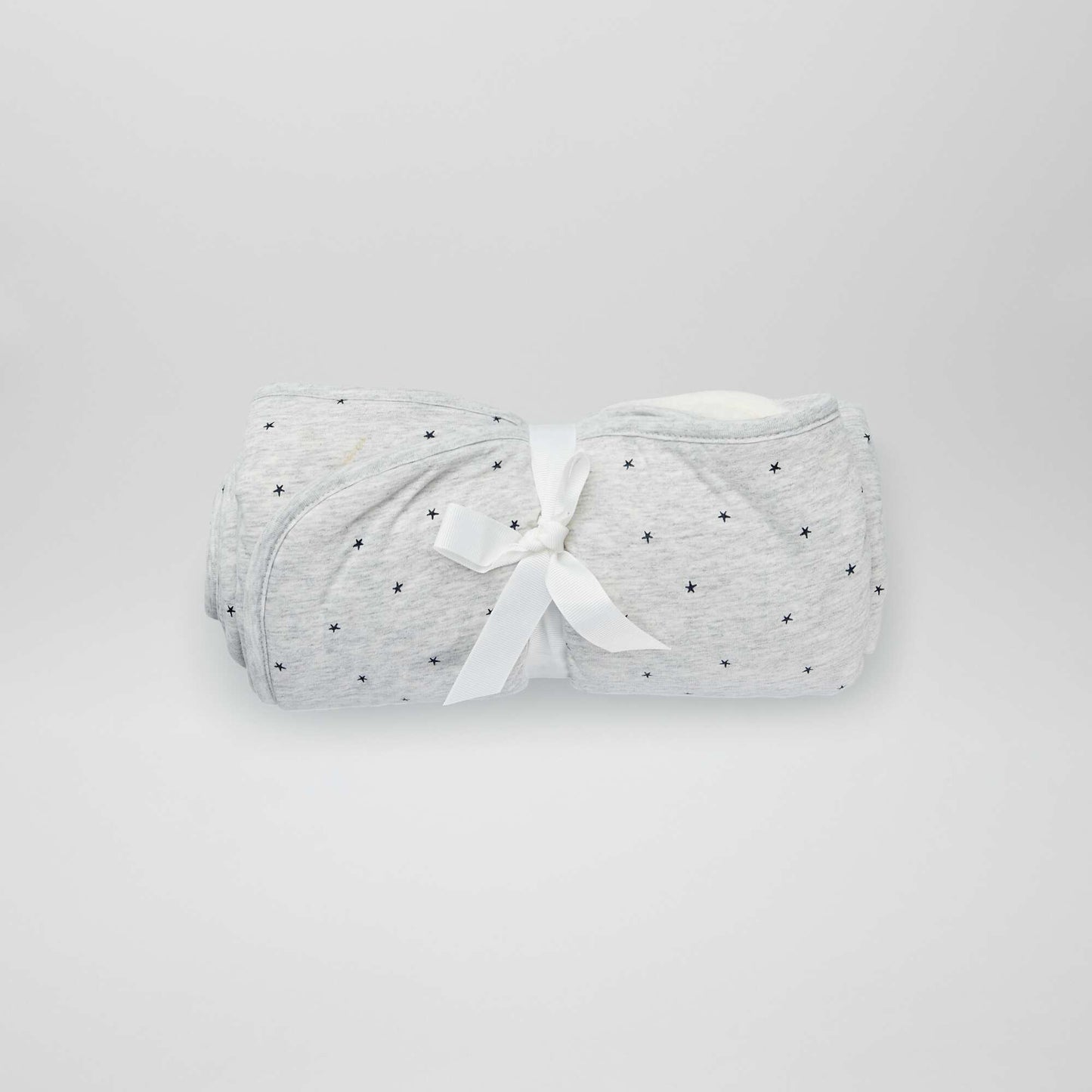 Couverture en jersey ' toiles' Gris